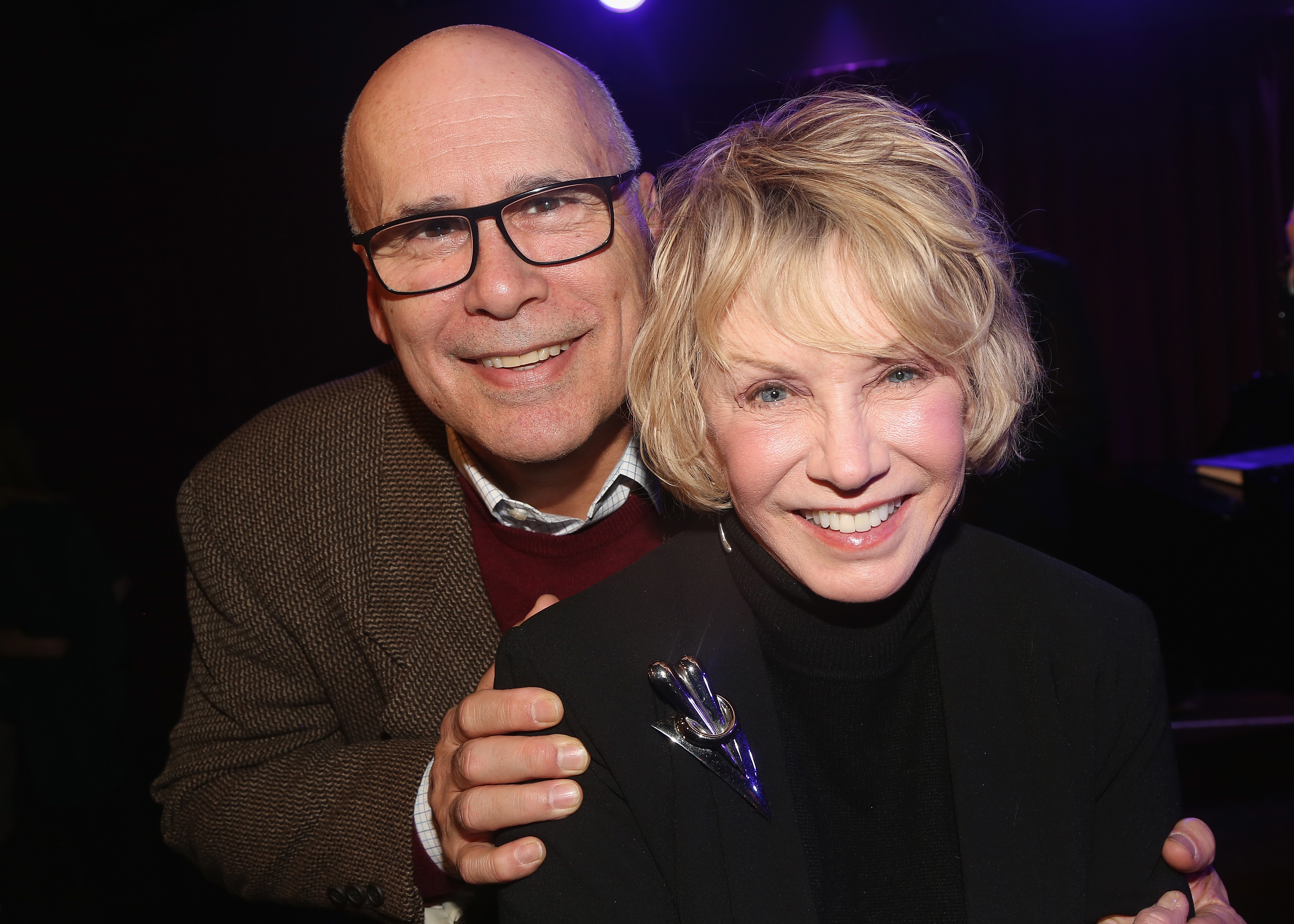 Don Correia and Sandy Duncan pose backstage at "Come Croon With Me," on January 25, 2019 | Source: Getty Images