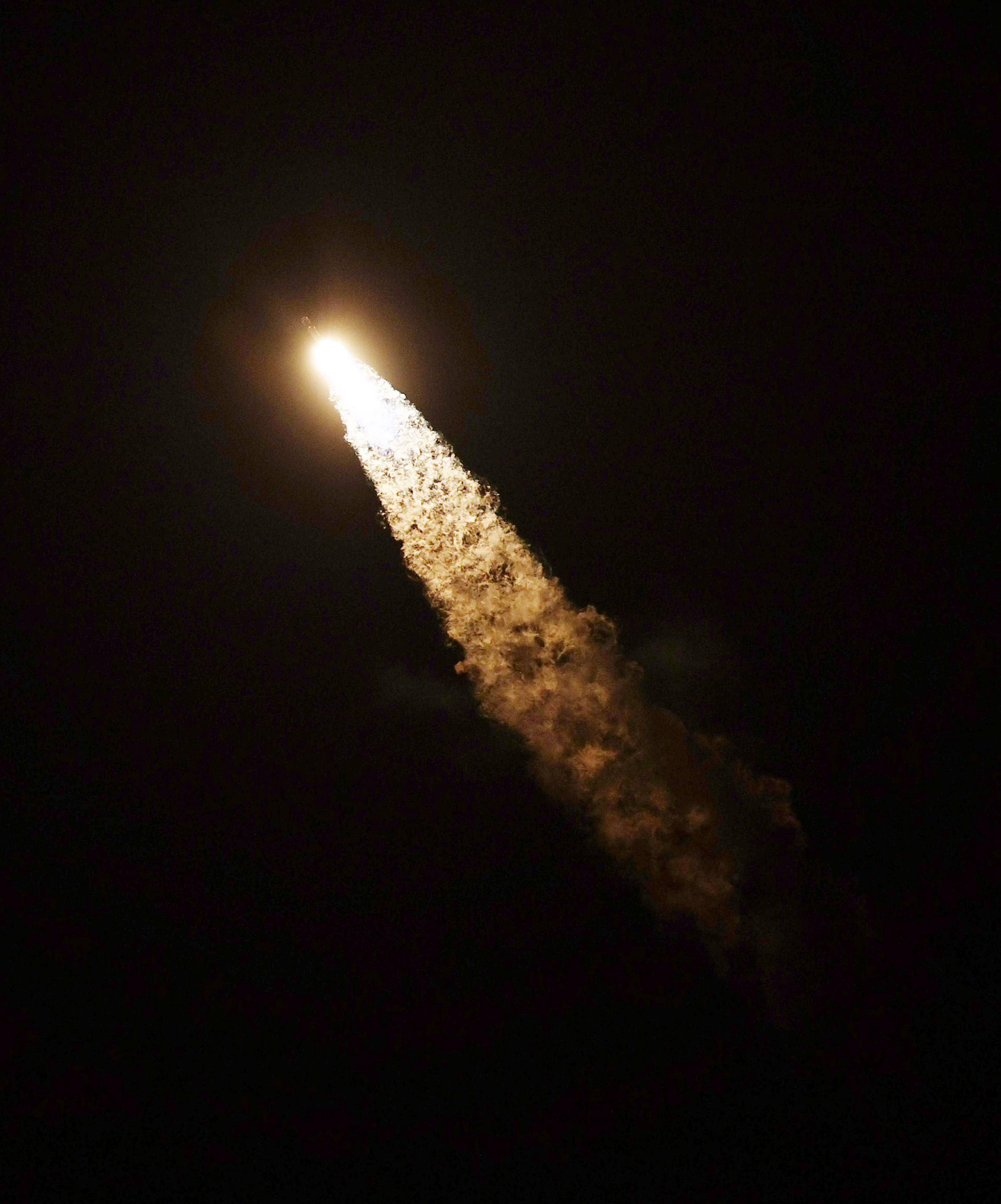 SpaceX Falcon 9 rocket flies to the International Space Station after blasting off from launch pad 39A at the Kennedy Space Center in Cape Canaveral, Florida on April 23, 2021 | Source: Getty Images