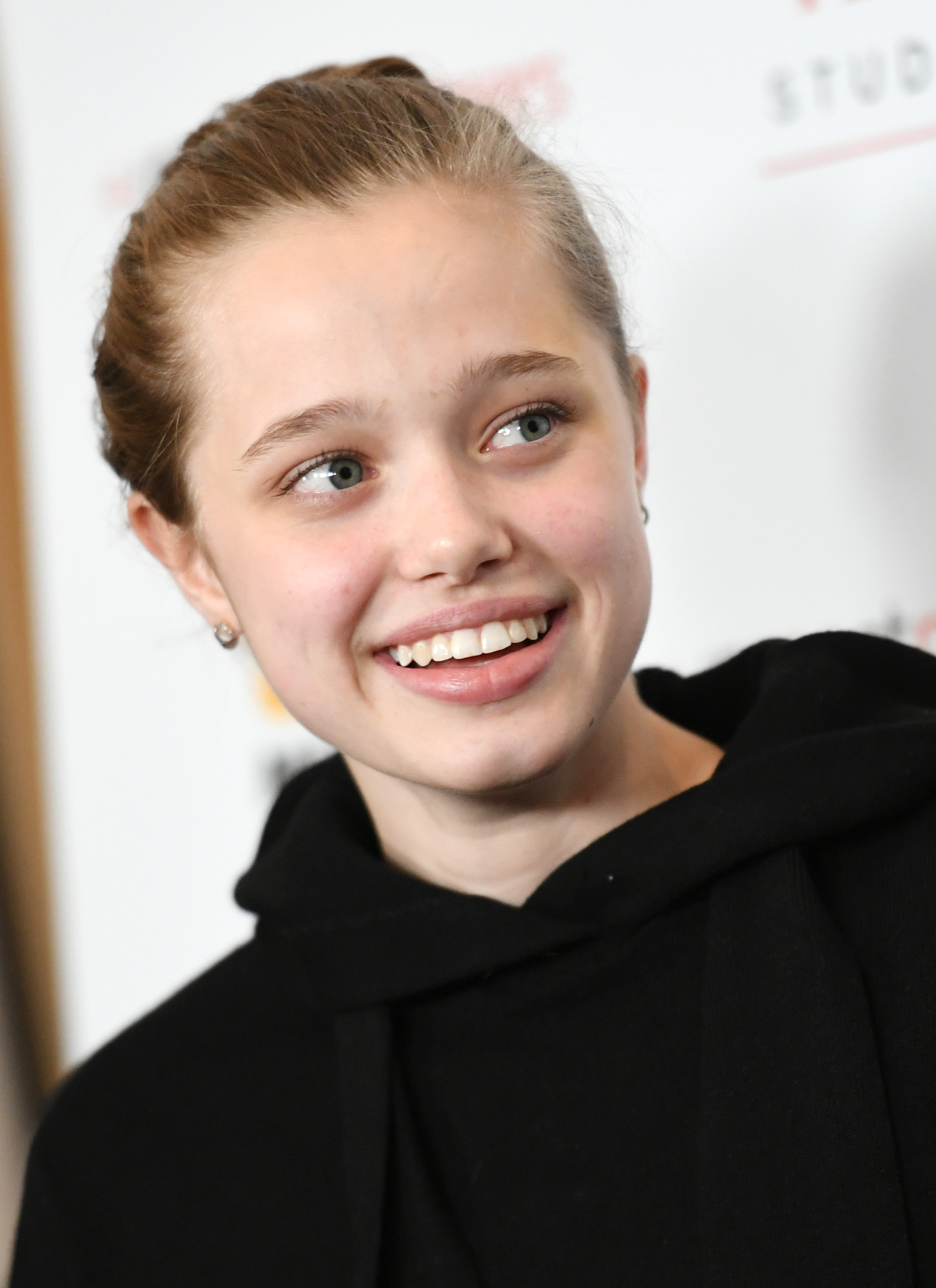 Shiloh Jolie-Pitt during the Los Angeles premiere of "Paper & Glue: A JR Project" at the Museum of Tolerance on November 18, 2021, in Los Angeles, California. | Source: Getty Images