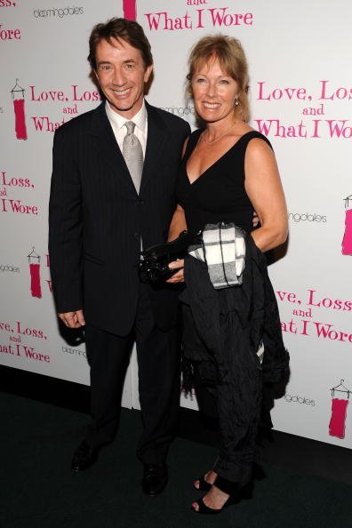 Martin Short with his wife Nancy Dolman at Bryant Park Grill on October 1, 2009 in New York City. | Photo: Getty Images