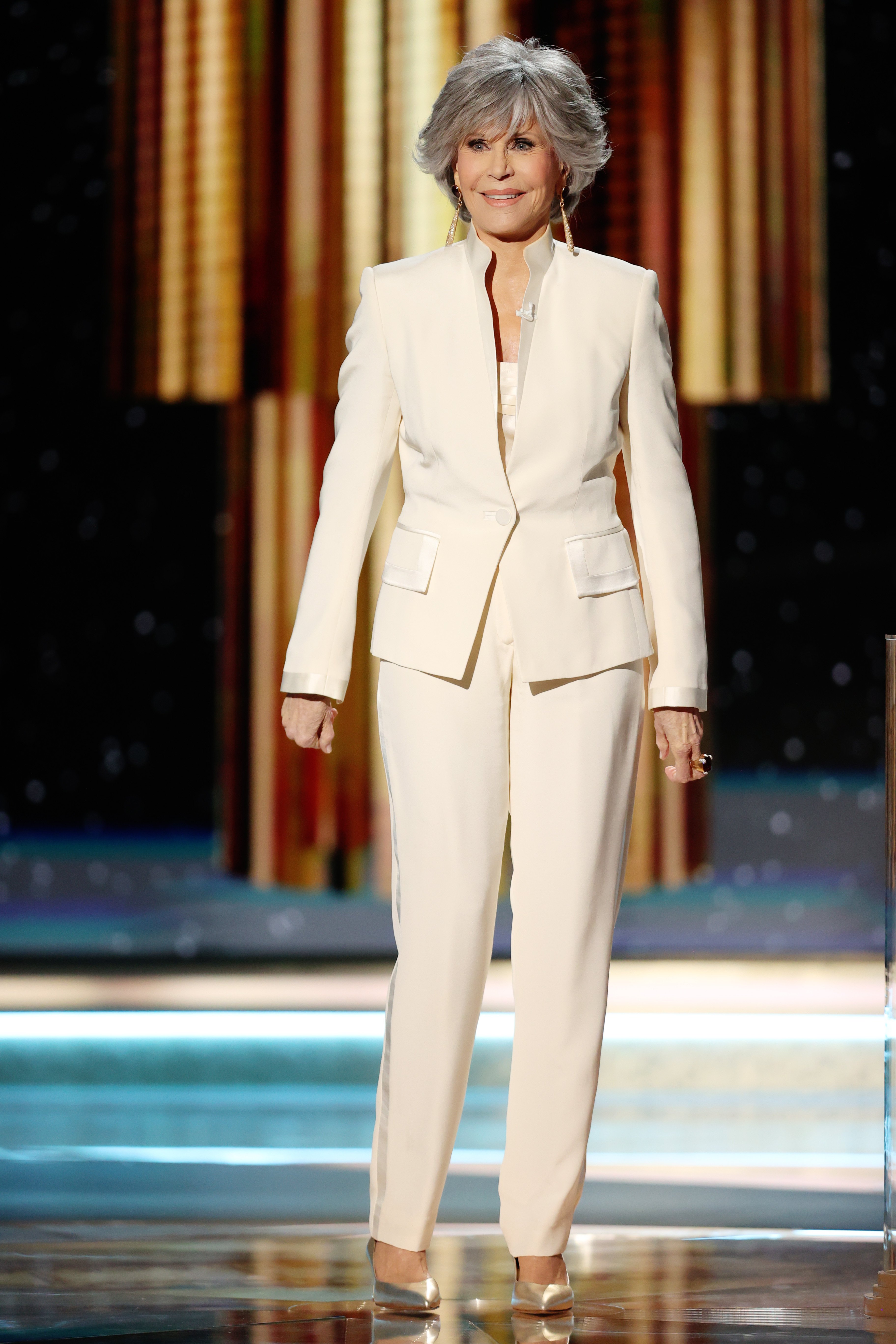 Jane Fonda accepting the Cecil B. deMille Award at the 78th Annual Golden Globe Awards on March 1, 2021 | Source: Getty Images