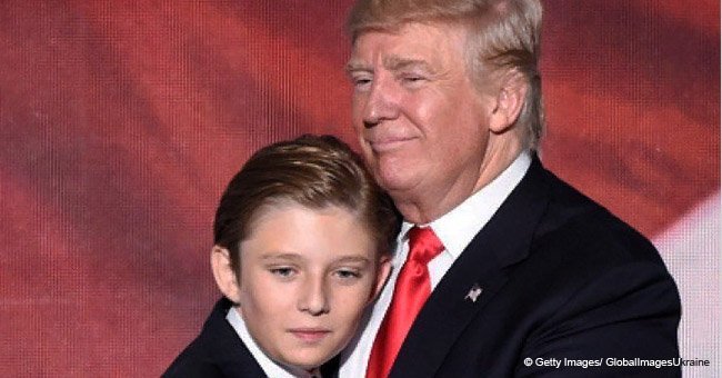 Donald Trump's son, 12, hit a growth spurt and changed his hairstyle ahead of new school year