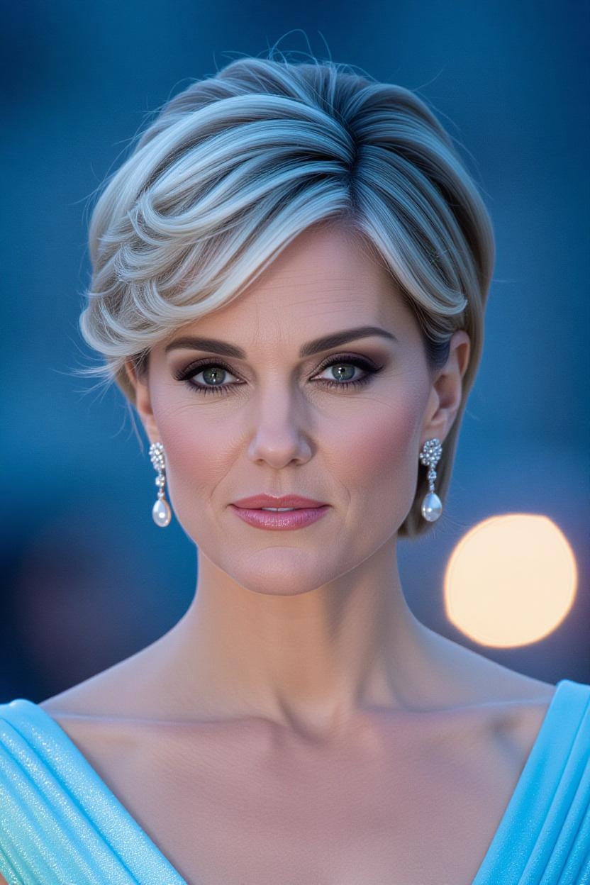 An AI-generated image of Catherine, Princess of Wales, with a different hairstyle | Source: Grok
