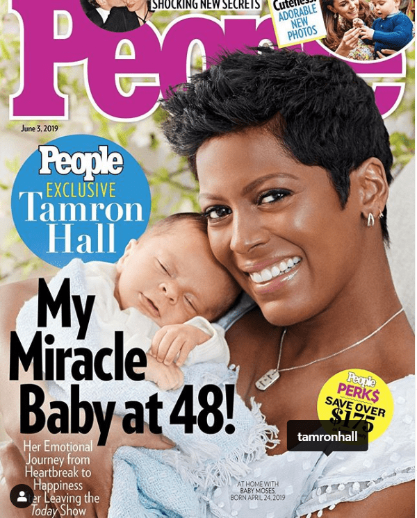 Tamron Hall and her son, Moses on the cover of People Magazine. | Photo: Instagram/People Magazine
