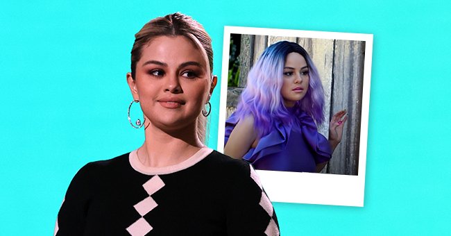 Selena Gomez at the Global Citizen VAX LIVE: The Concert To Reunite The World, a picture of the singer's new hair in a music video | Photo: Getty Images, youtube.com/Selena Gomez 