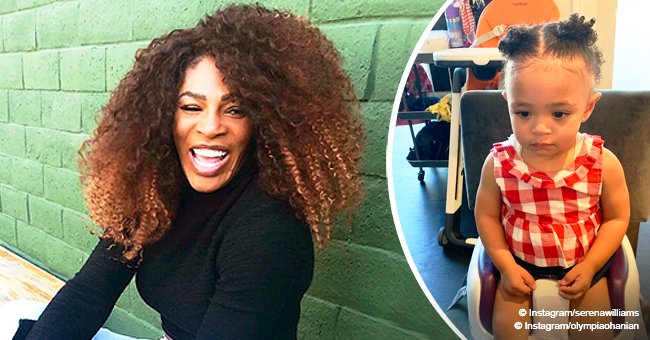 Serena Williams melts hearts with adorable photo of daughter in cute hairstyle done by mom