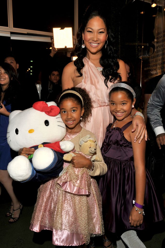 Kimora Lee Simmons' Daughters Ming Lee and Aoki Lee Pose for Baby Phat