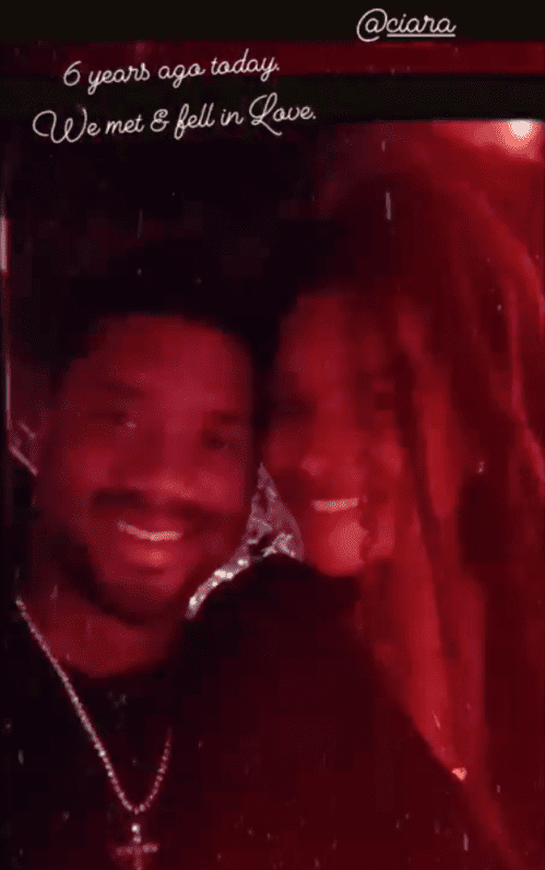 A picture of the couple, Ciara and Russell Wilson as they celebrate their anniversary | Photo: instagram/dangerusswilson