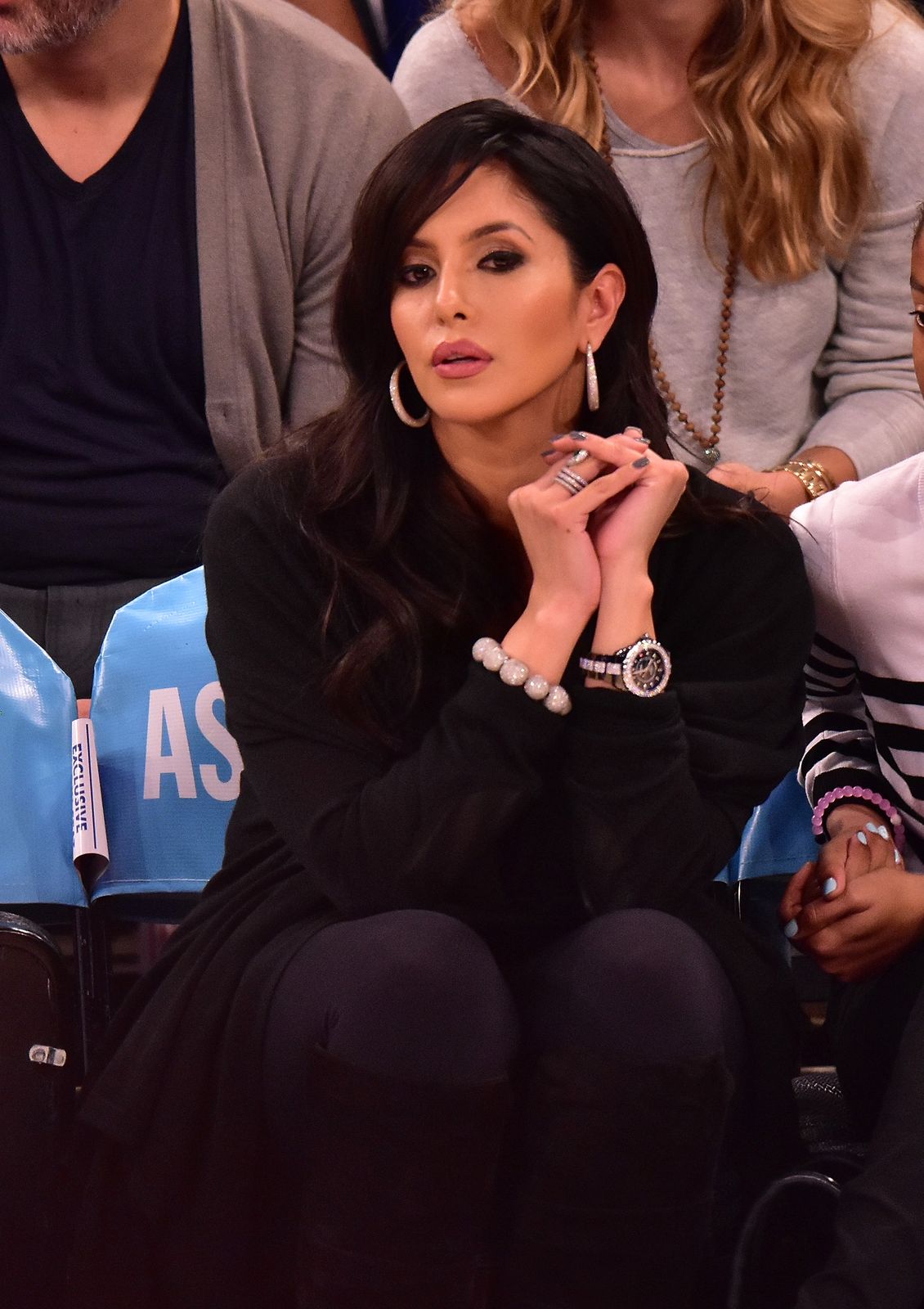Vanessa Bryant at a New York Knicks vs Los Angeles Lakers game at Madison Square Garden on November 8, 2015, in New York City | Photo: Getty Images