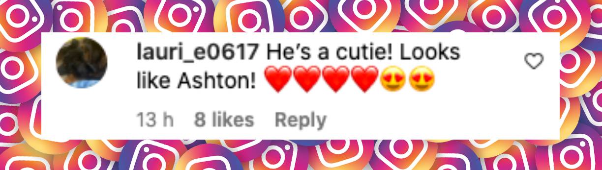 Fan comment about Dimitri and Ashton Kutcher, posted on January 7, 2025 | Source: Instagram/extratv