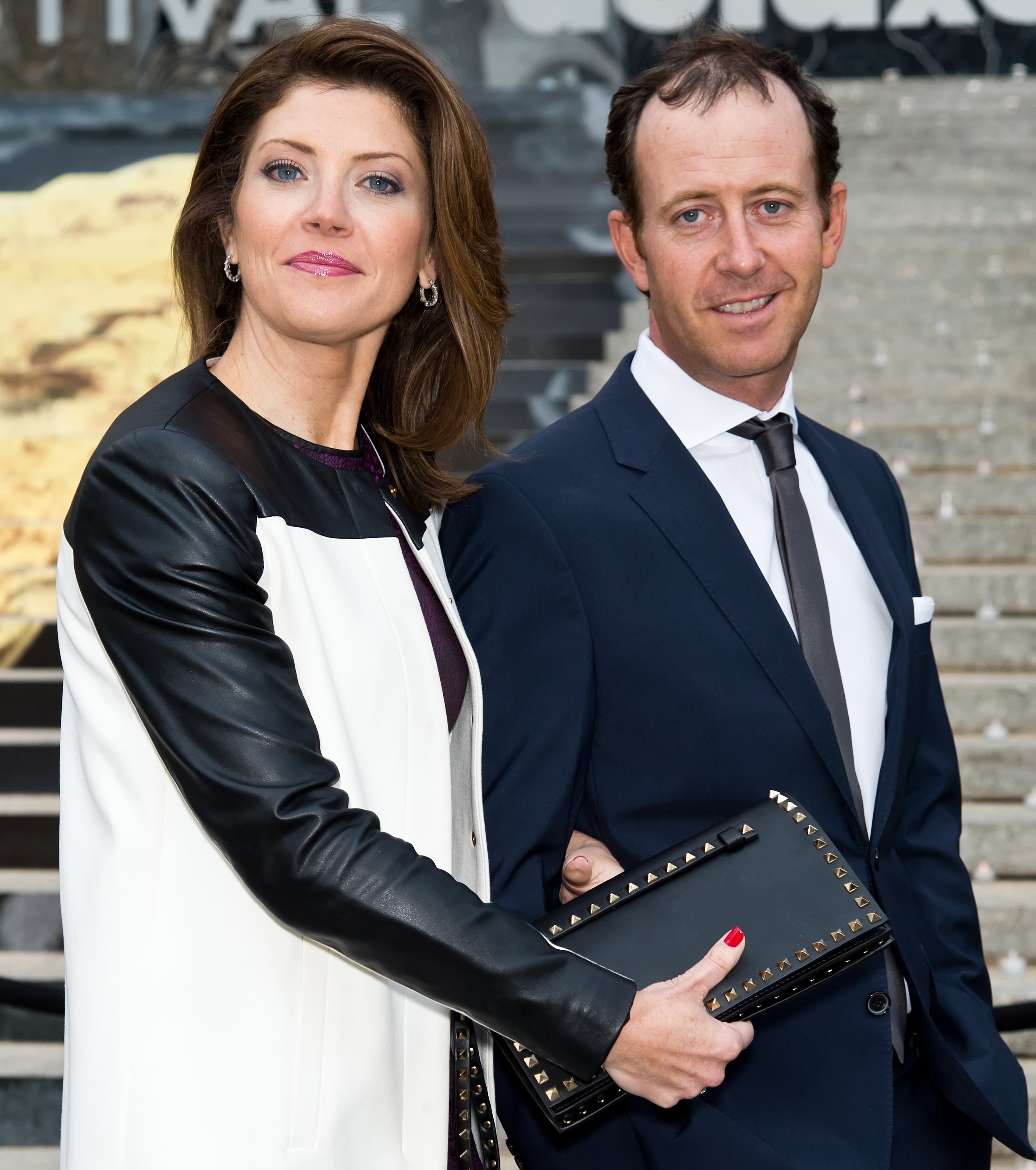 Journalist Norah O'Donnell and Geoff Tracy attend the Vanity Fair Party during the 2014 Tribeca Film Festival at the State Supreme Courthouse on April 23, 2014 in New York City. | Source: Getty Images