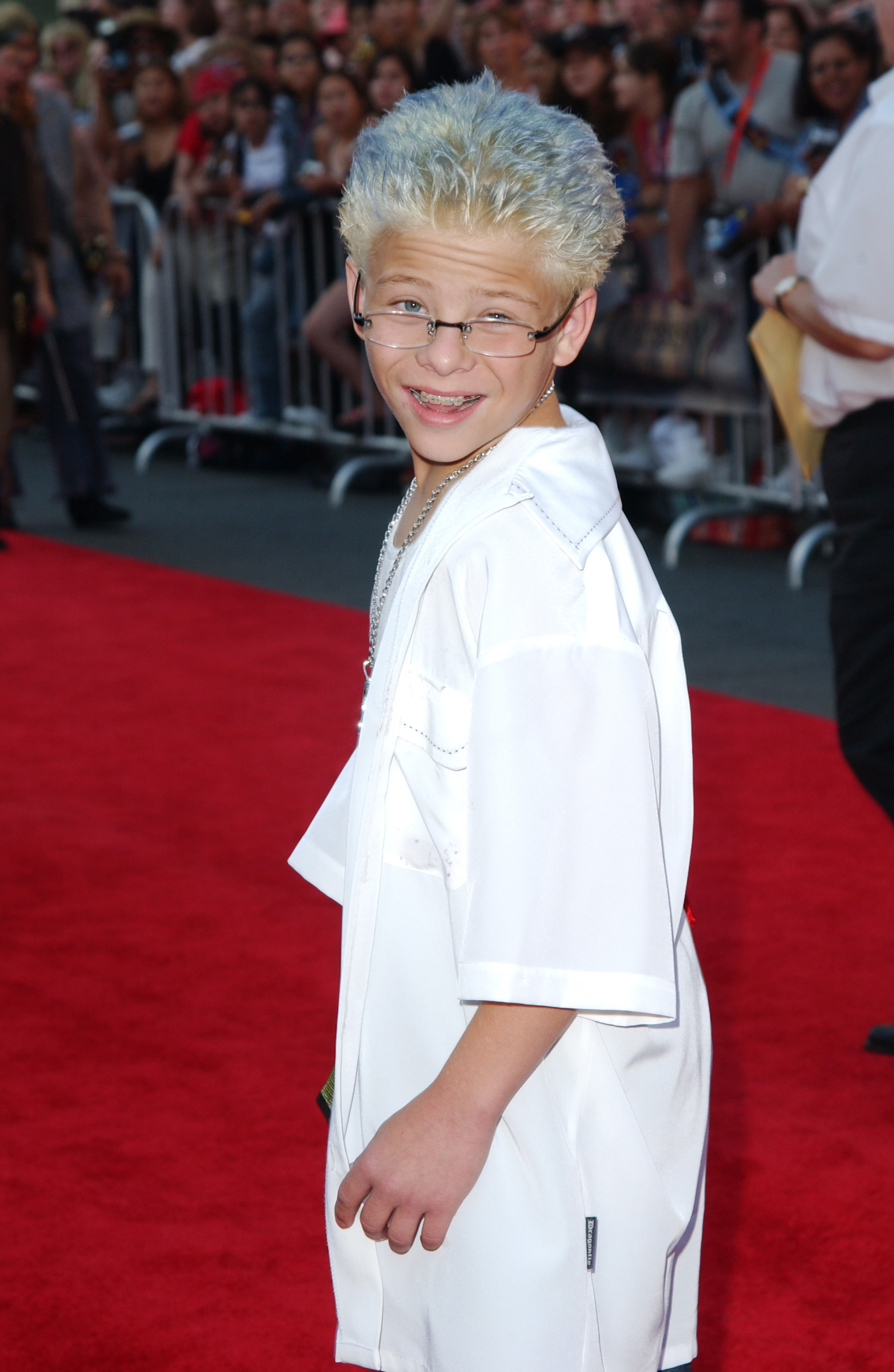 Jonathan Lipnicki during the "Pirates of the Caribbean: The Curse of the Black Pearl" world premiere at Disneyland in Anaheim, California, in 2003. | Source: Getty Images