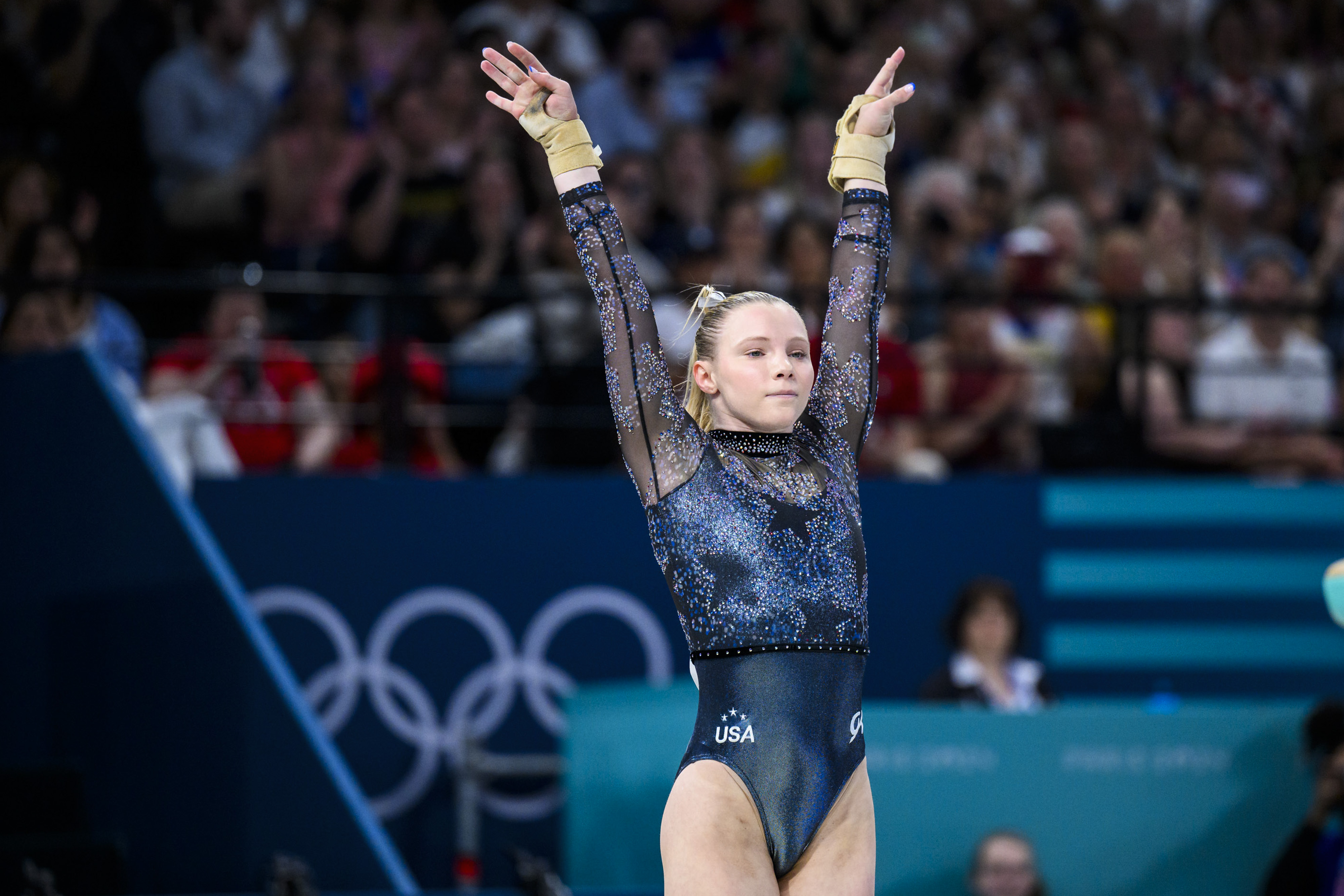 Jade Carey during day two of the Paris Olympic Games in Paris, France on July 28, 2024 | Source: Getty Images