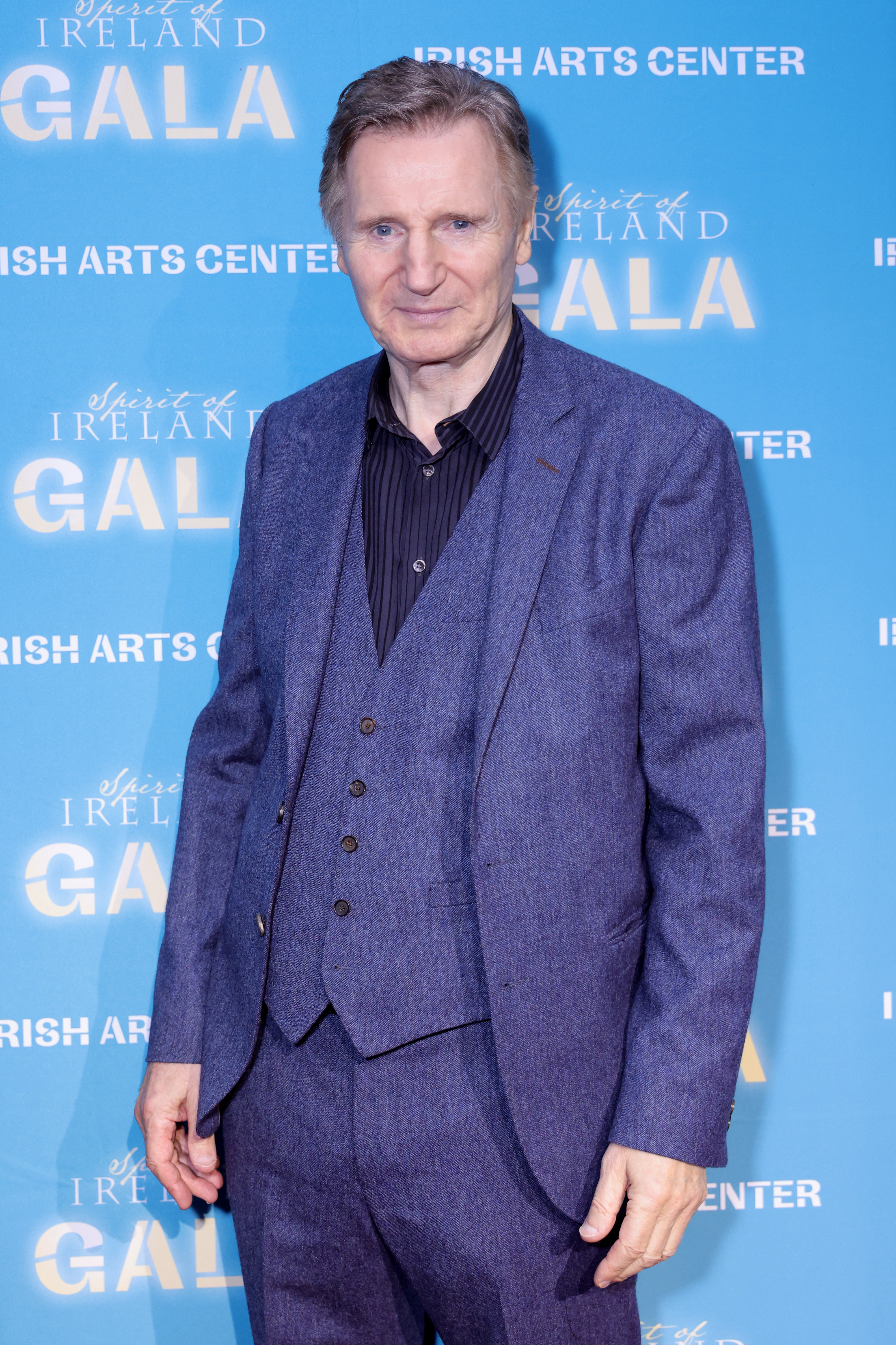 Liam Neeson attends the 2023 Spirit Of Ireland Gala at Pier Sixty at Chelsea Piers on November 17, 2023 in New York City | Source: Getty Images