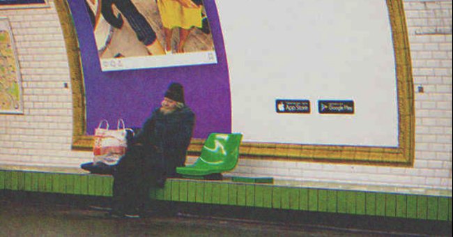 Un vagabundo en una estación del metro. | Foto: Shutterstock