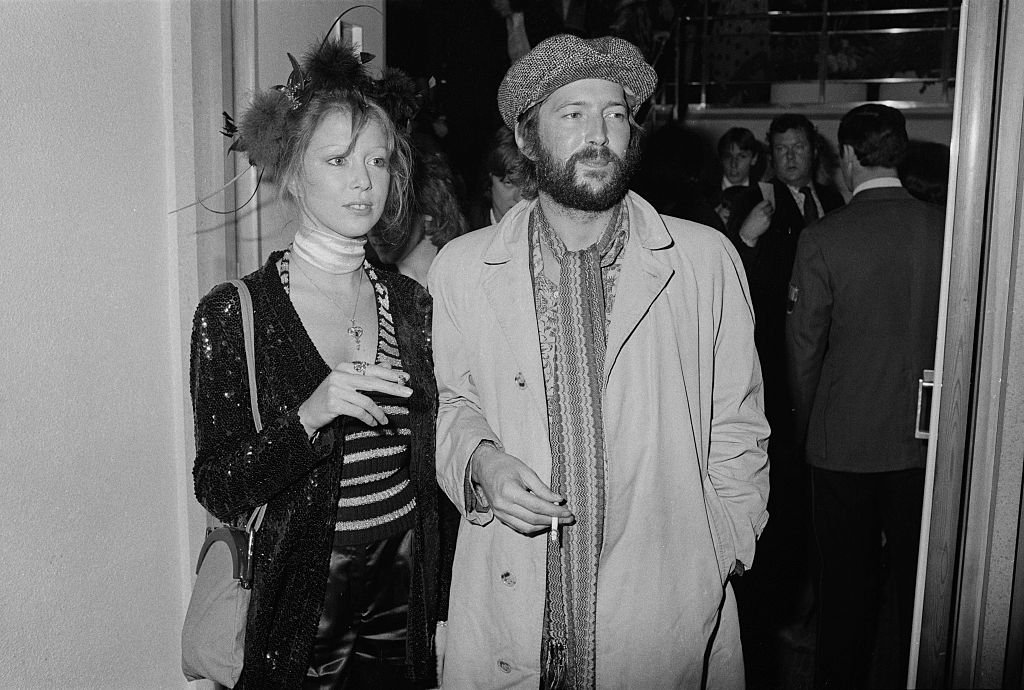 Eric Clapton and his girlfriend, Pattie Boyd, at the premiere of Ken Russell's film version of The Who's rock opera "Tommy." | Source: Getty Images
