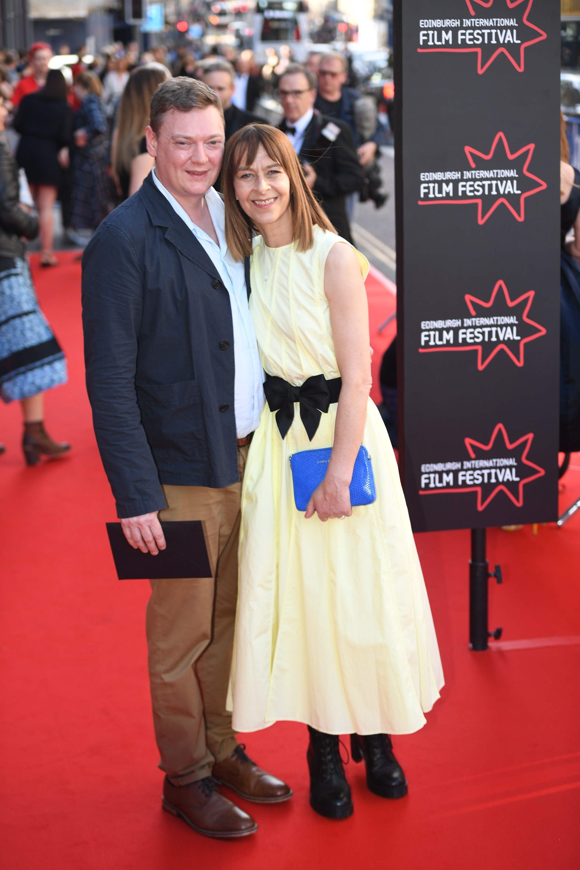 Kenny Dickie and Kate Dickie attend the European premiere of "Boyz In The Wood" and opening night gala of the 73rd Edinburgh International Film Festival at Festival Theatre on June 19, 2019, in Edinburgh, Scotland. | Source: Getty Images