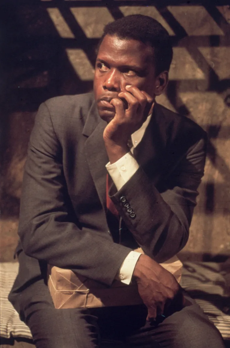 Sidney Poitier photographed while filming "In the Heat of the Night" in 1967. | Source: Getty Images