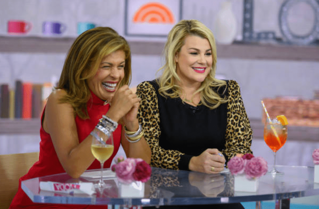 Hoda Kotb and Heather McMahan drink wine and cocktails while co-hosting an episode of "Today," on Monday, October 7, 2019 | Source: Getty Images (Photo by: Nathan Congleton/NBC/NBCU Photo Bank via Getty Images)