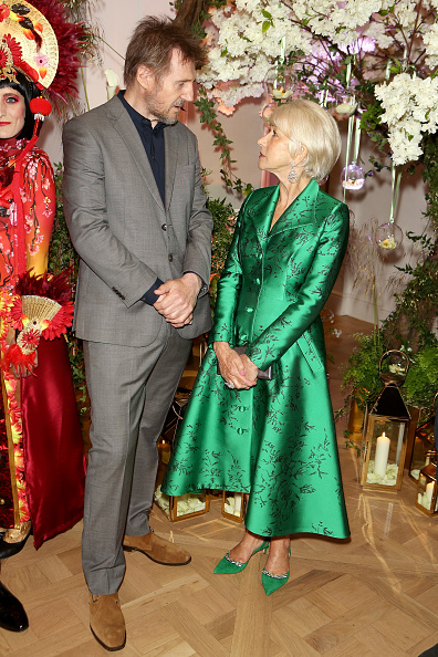 Liam Neeson and Dame Helen Mirren attend the Reinvented and Reimagined Mandarin Oriental Hyde Park relaunch party on June 11, 2019 in London, England. | Source: Getty Images