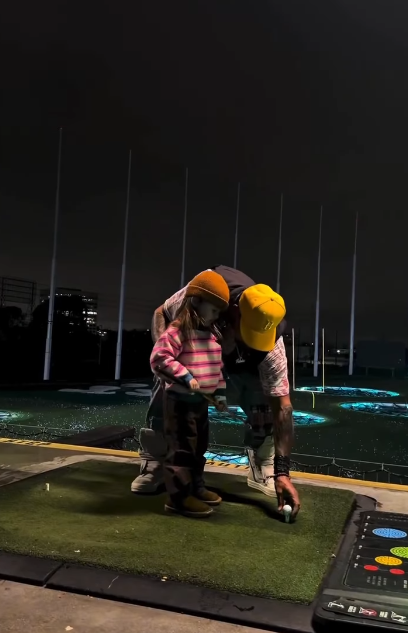 Shemar Moore and his daughter, Frankie Moore, playing golf, from a video dated January 13, 2026 | Source: Instagram/shemarfmoore