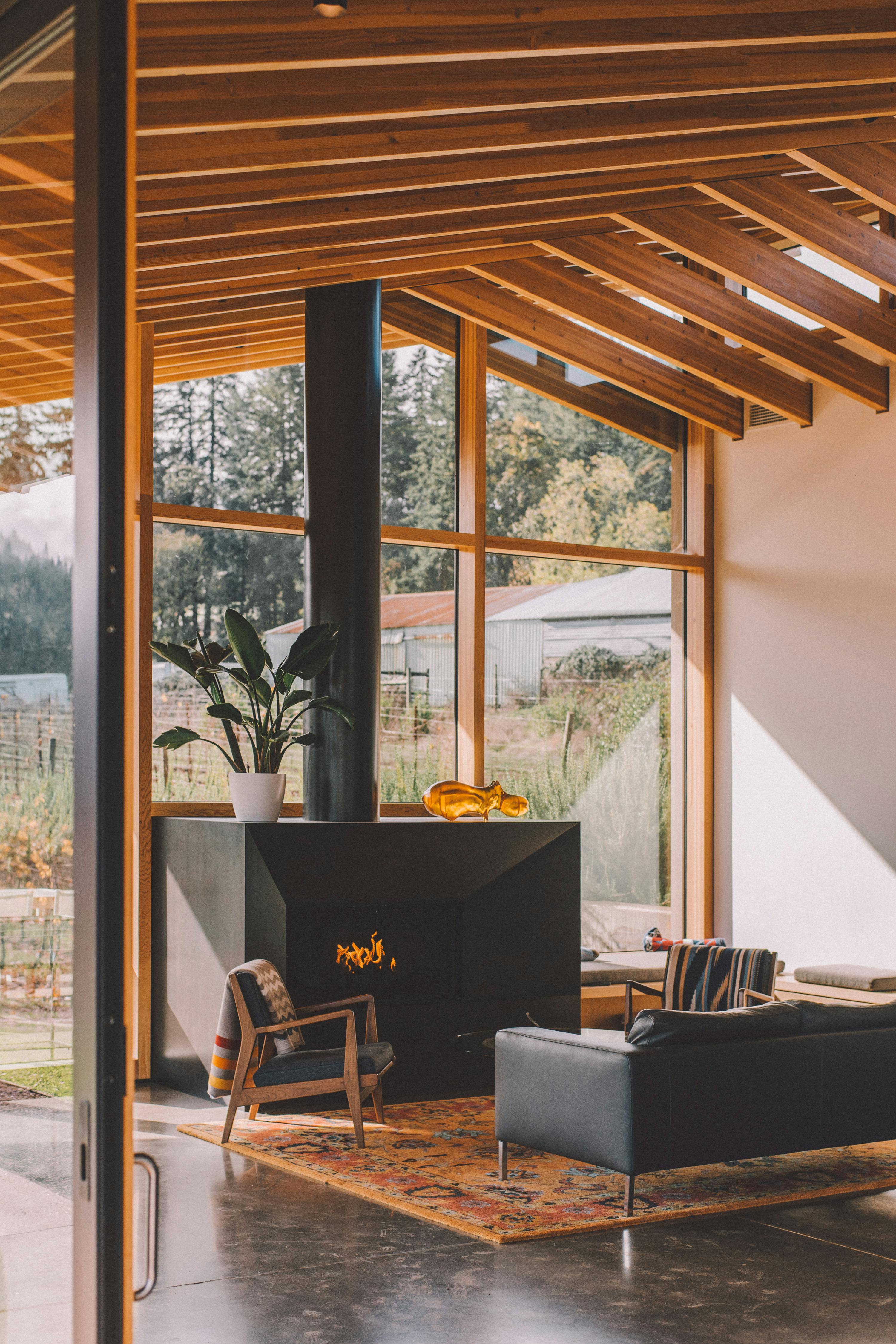 Living room interior with furniture in modern cottage | Source: Pexels