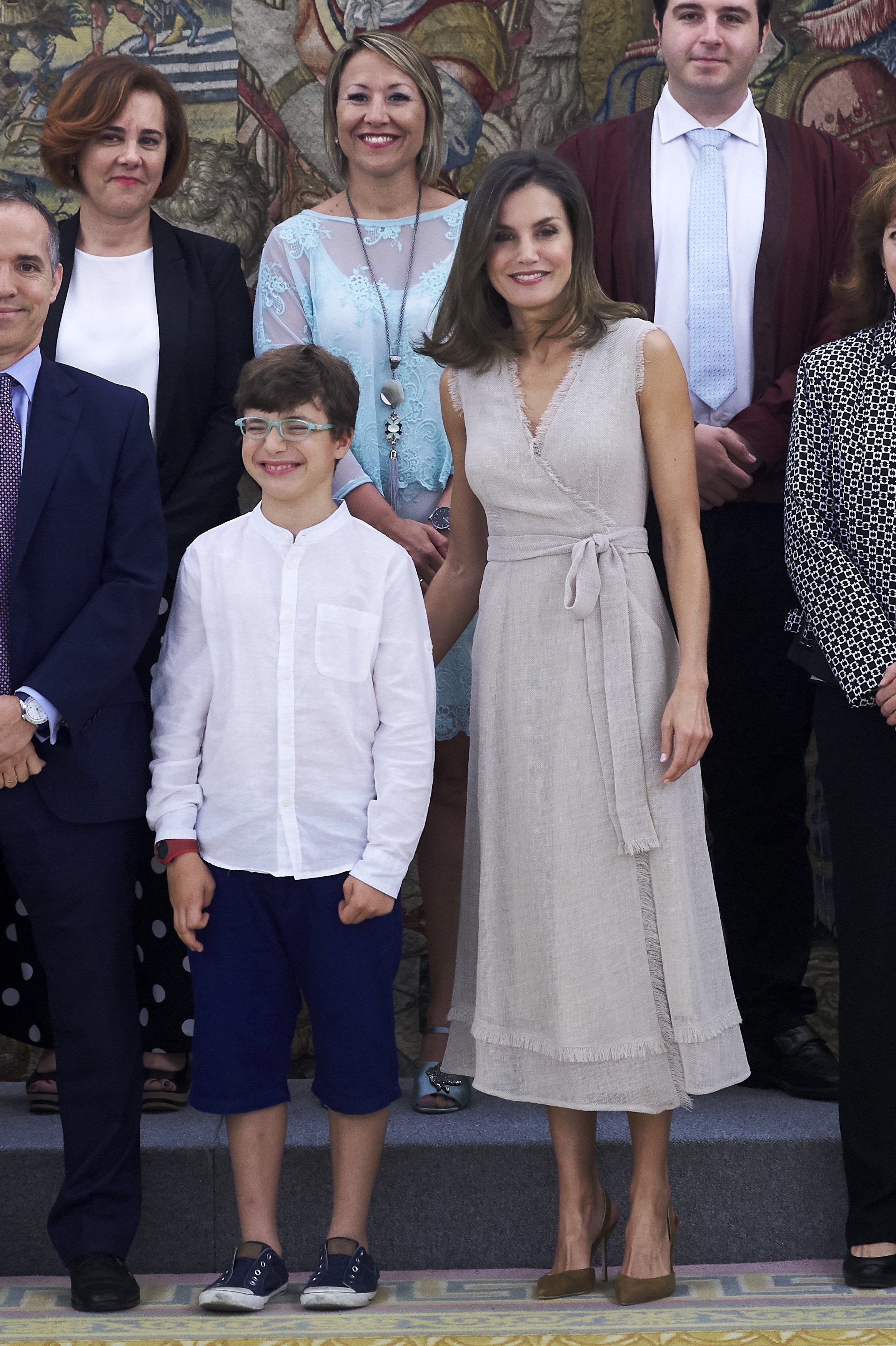 Reina Letizia de España asiste a varias audiencias en el Palacio de la Zarzuela el 12 de julio de 2018 en Madrid, España || Fuente: Getty Images Reina Letizia de España asiste a varias audiencias en el Palacio de la Zarzuela el 12 de julio de 2018 en Madrid, España || Fuente: Getty Images