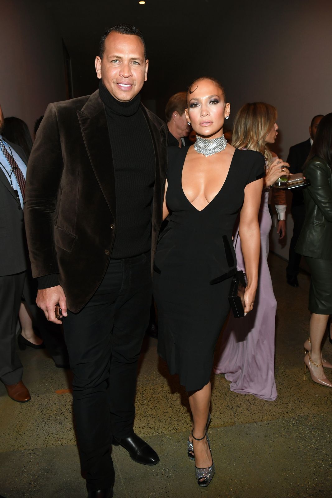 Alex Rodriguez and Jennifer Lopez at the Tom Ford AW20 Show on February 07, 2020 in Hollywood | Getty Images 