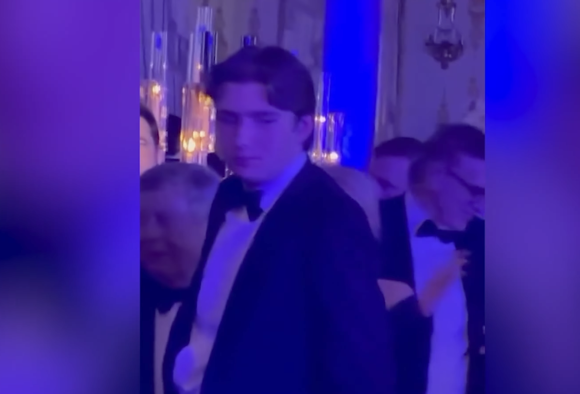 Barron Trump as seen in a video uploaded on January 2, 2026 | Source: YouTube/Rumour Juice