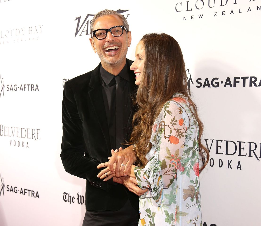 Jeff Goldblum and Emilie Livingston attend "A Celebration of Journalism" Party - 2016 White House Correspondents' Association Dinner at District Commons on April 29, 2016 in Washington, DC. | Source: Getty Images