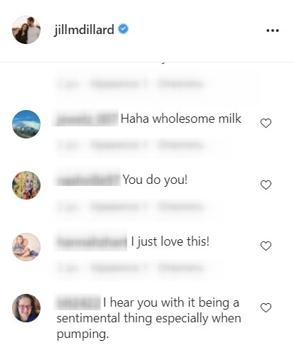Fans' comments under Jill Duggar's post. | Photo: Instagram/@jillmdillard