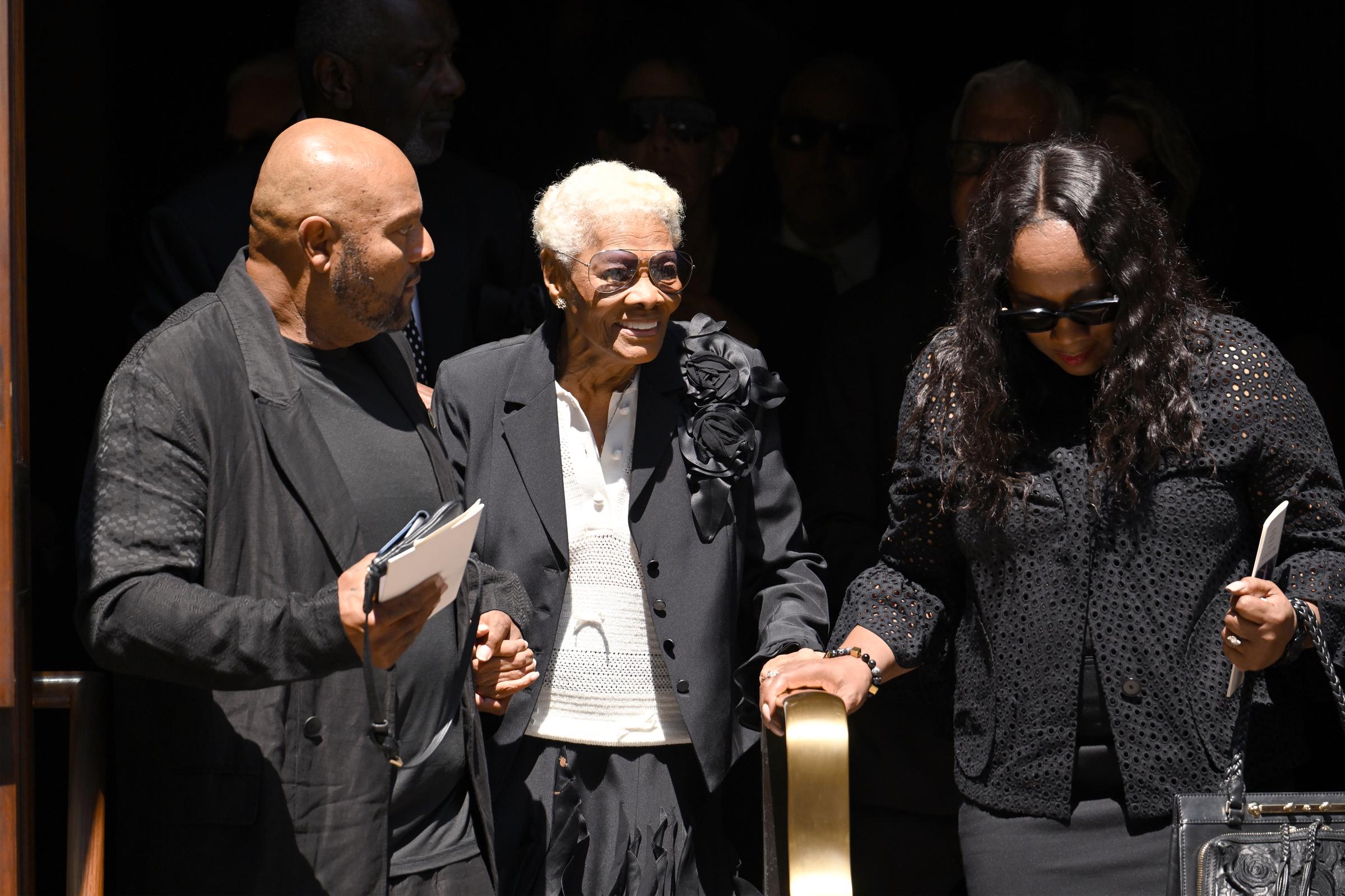 Clive Davis' influence reached multiple generations of music, bringing together attendees such as Dionne Warwick, Whitney Houston's sister-in-law and estate executor Pat Houston, and producer Damon Elliott. | Source: Getty Images