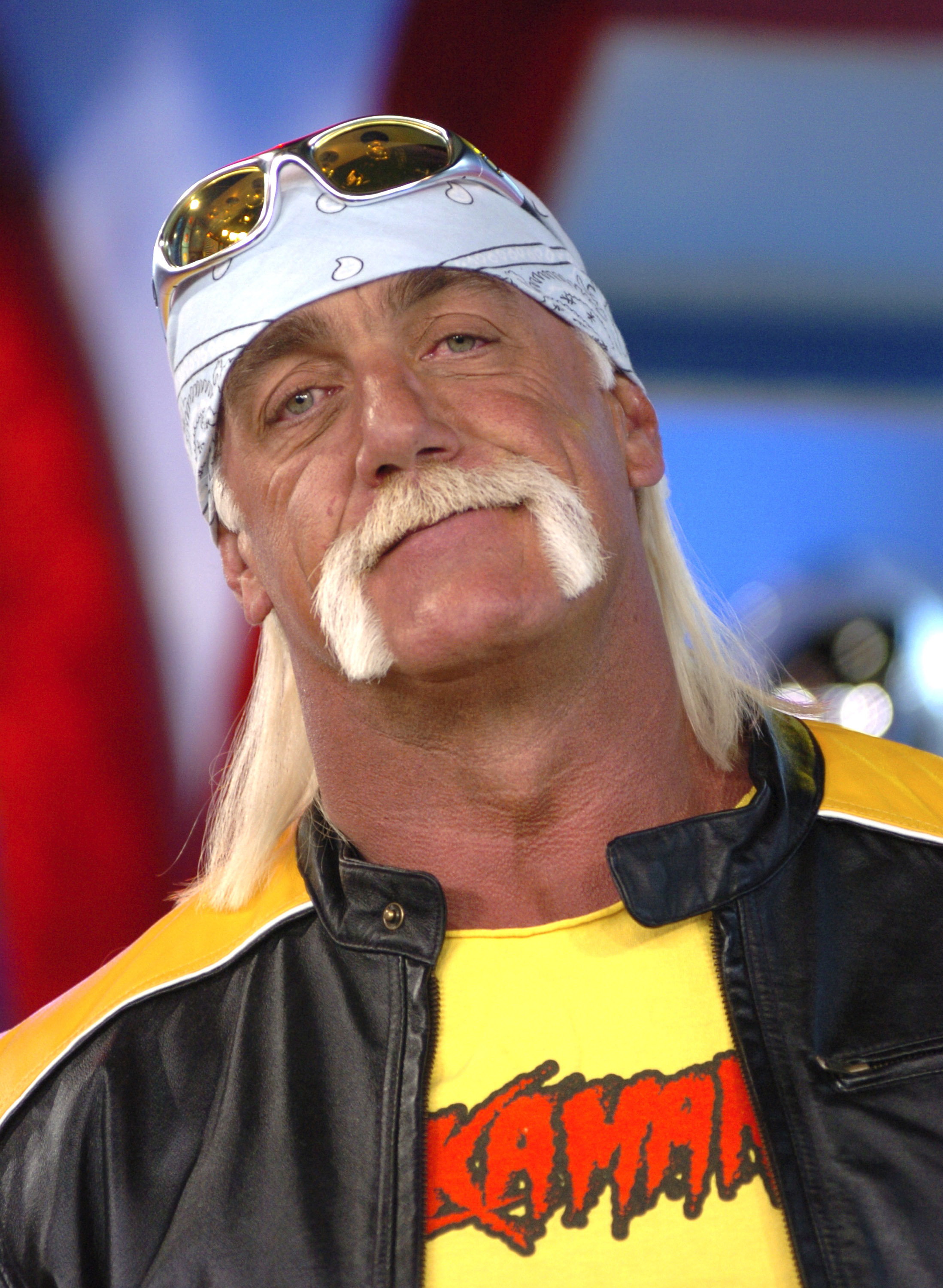 Hulk Hogan on an episode of MTV's "TRL" in New York City on  March 15, 2006 | Source: Getty Images
