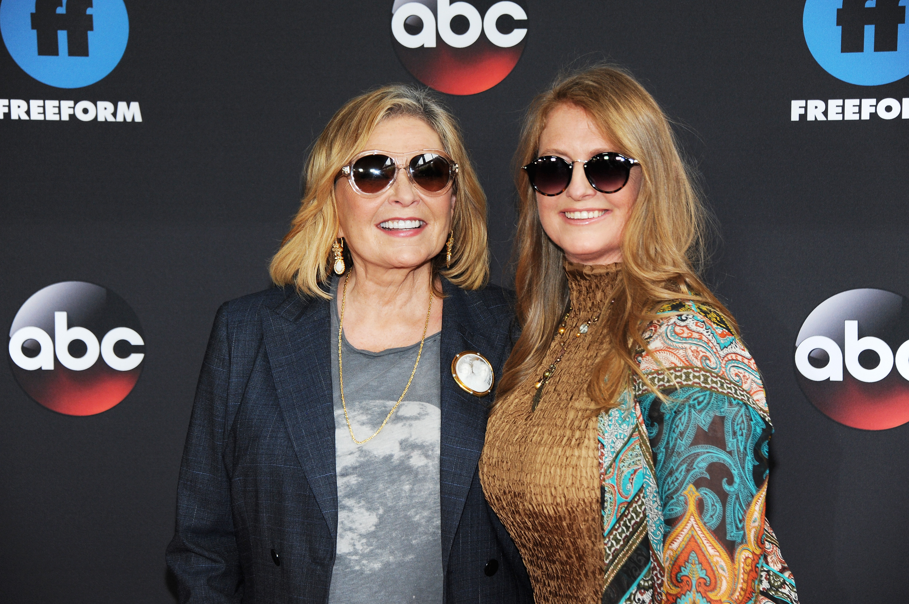 Roseanne Barr and Brandi Brown attend the 2018 Disney, ABC, Freeform Upfront on May 15, 2018 in New York City | Source: Getty Images