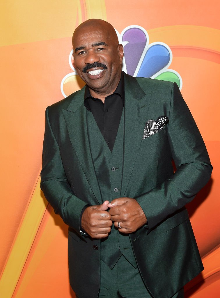 Steve Harvey at the NBCUniversal Summer TCA Press Tour at The Beverly Hilton Hotel on August 3, 2017 in Beverly Hills, California. | Source: Getty