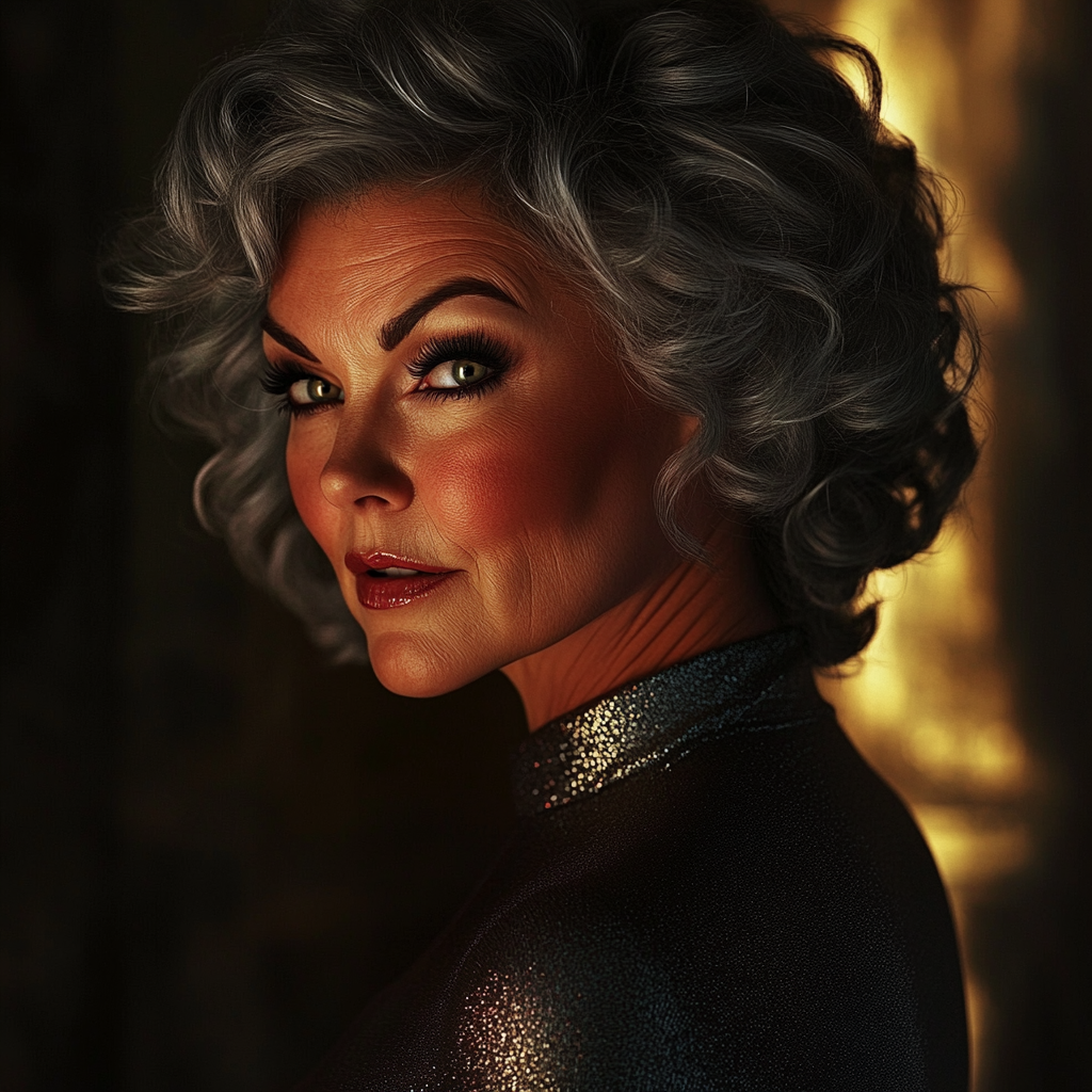 A senior woman gazing confidently | Source: Midjourney