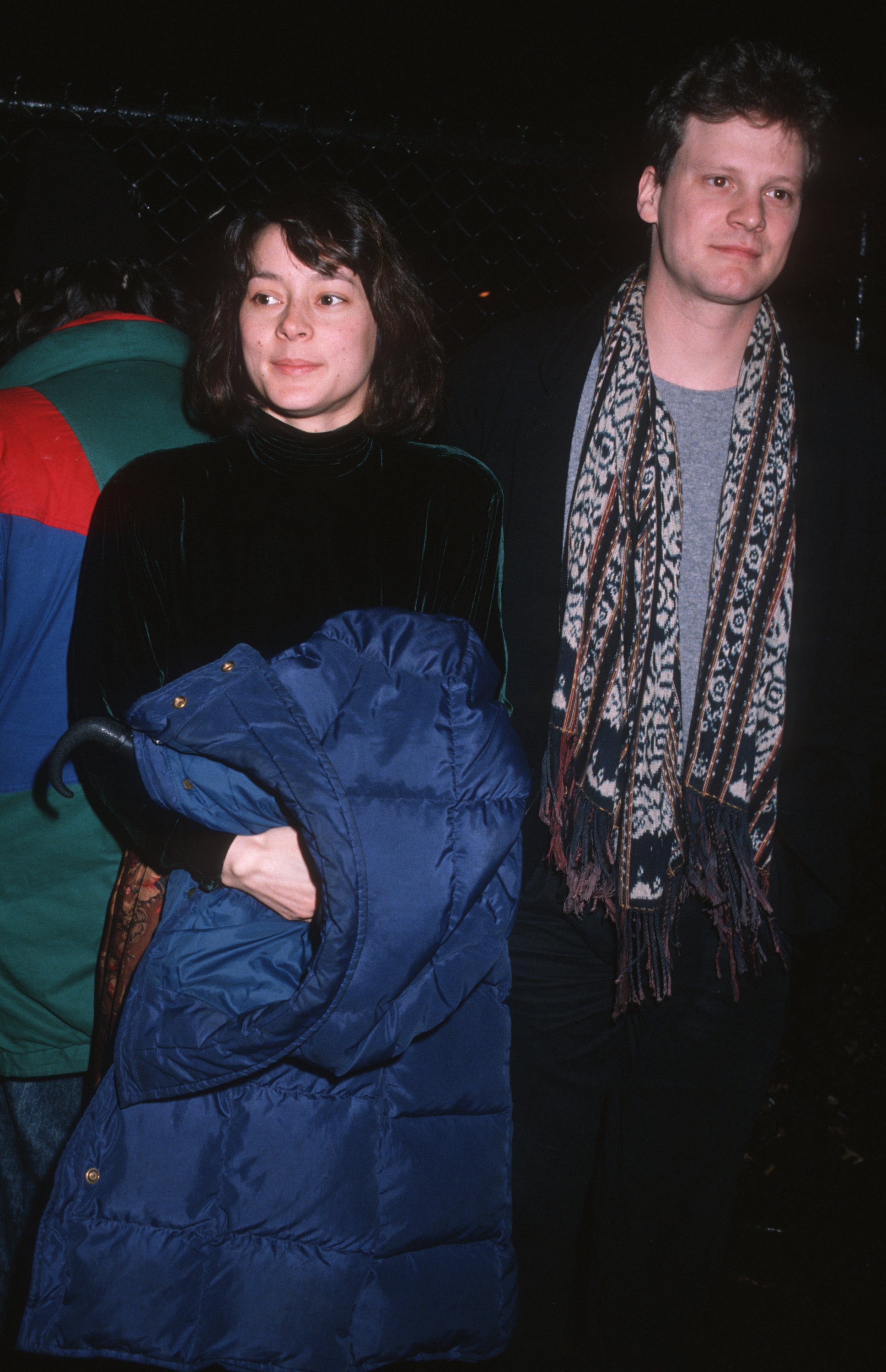 Meg Tilly and Colin Firth attend the Tribute to Vaclav Havel in 1990. | Source: Getty Images
