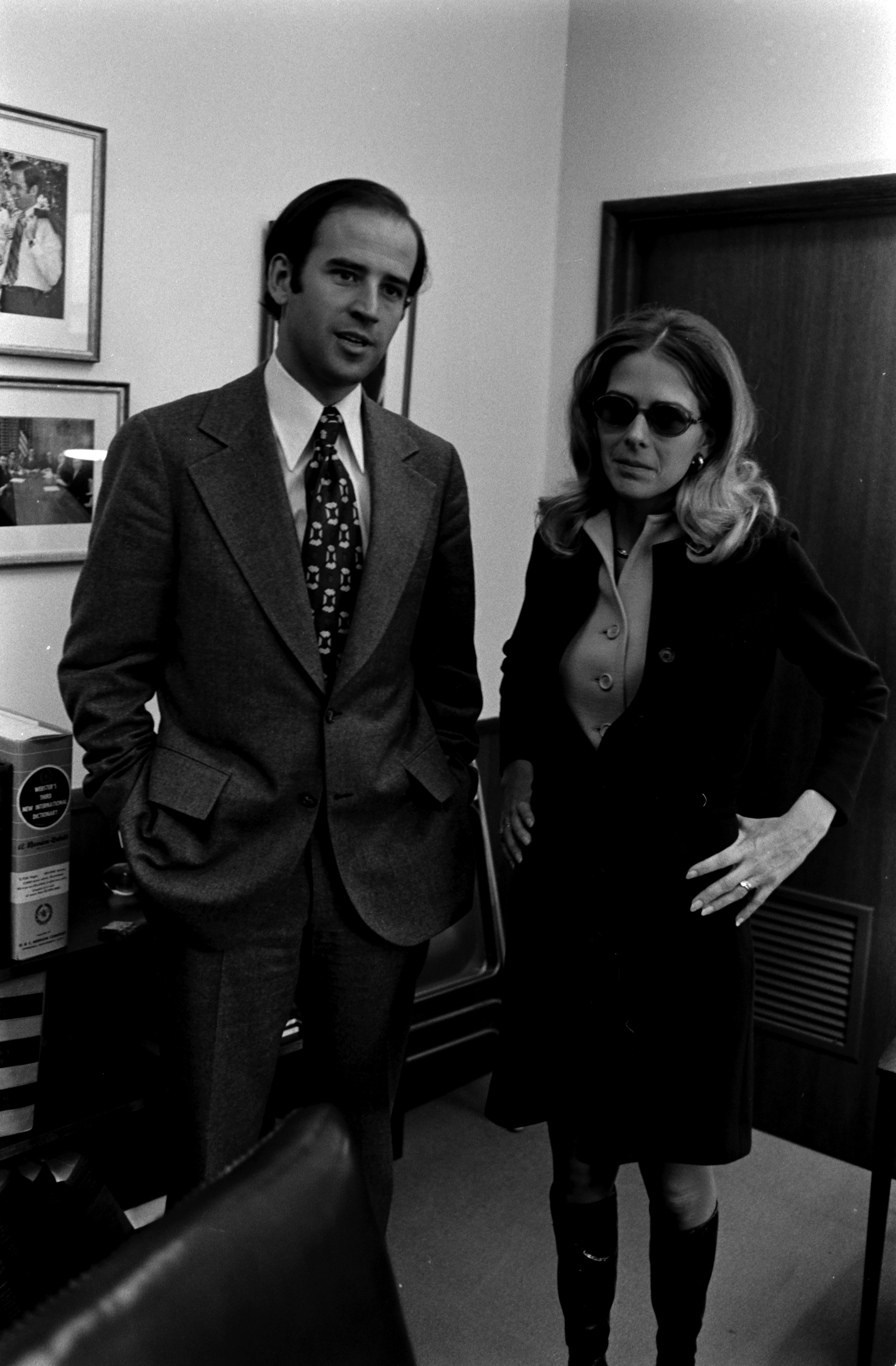 Joe and Neilia Biden pose for portraits as he discusses his future plans and goals as Senator of Delaware on November 10, 1972, in Washington, D.C. | Source: Getty Images