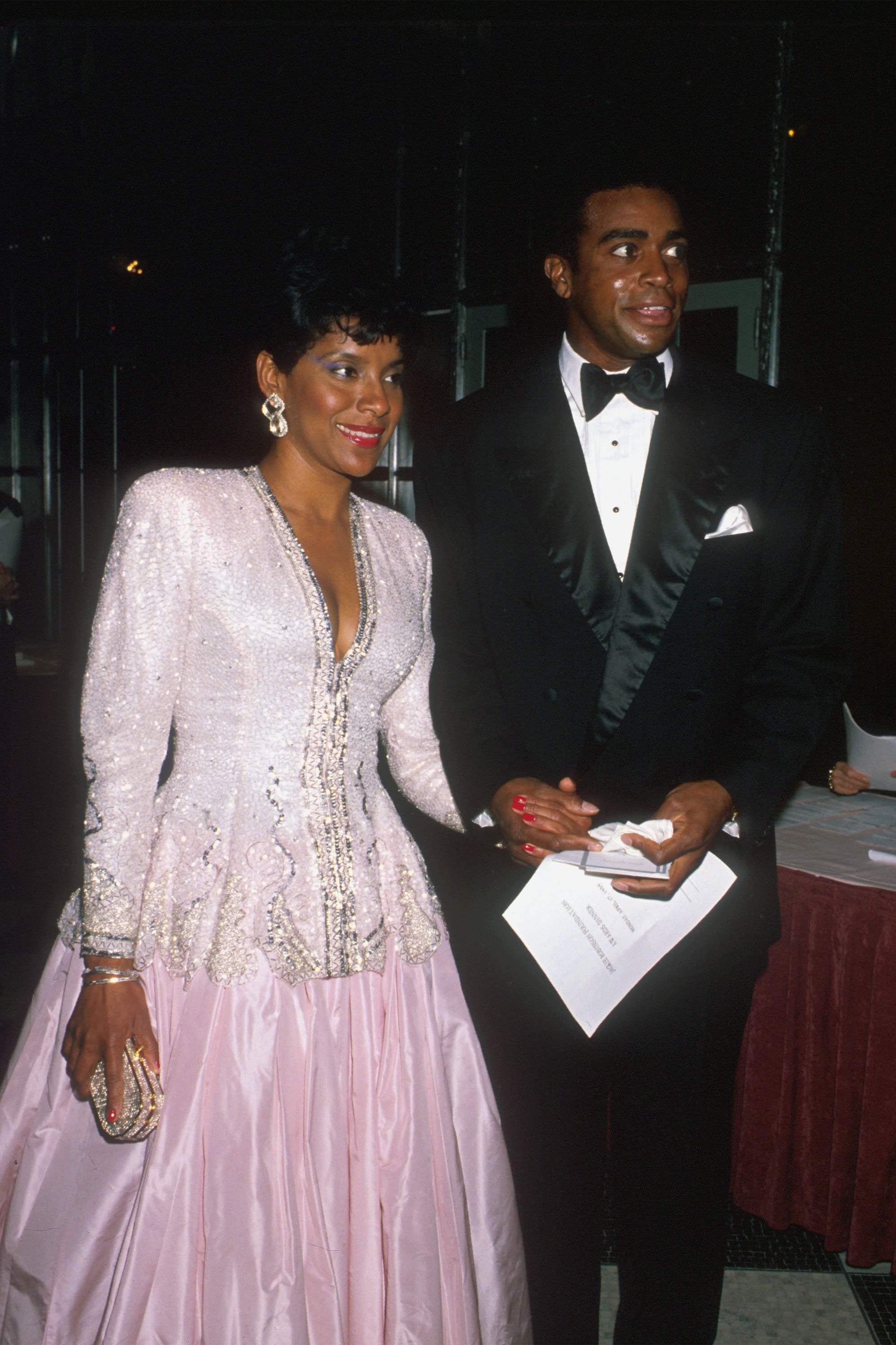 Phylicia Rashad and husband/sportscaster Ahmad Rashad arrive at an event in New York City, April 15, 1989 | Photo: GettyImages