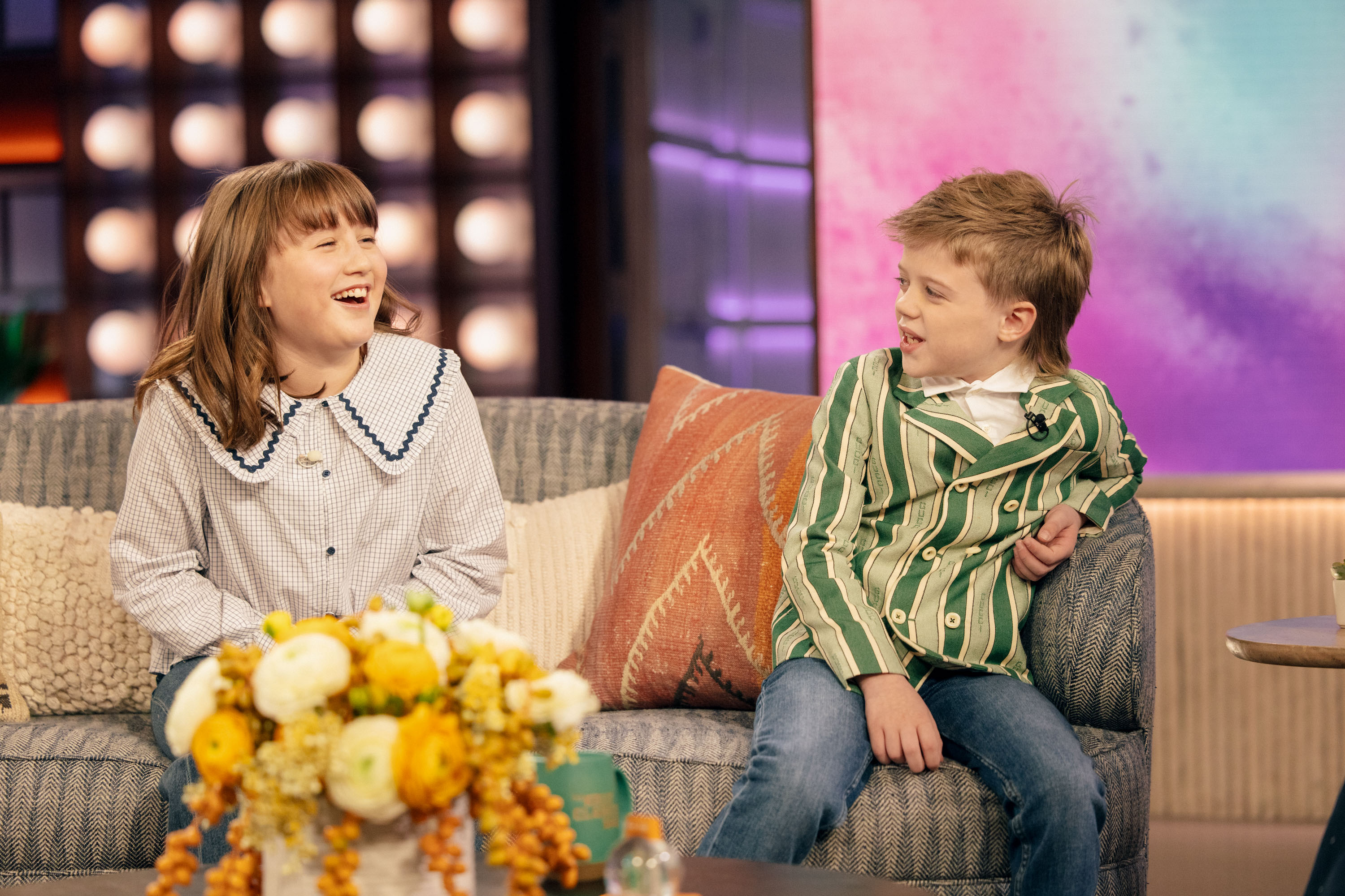 River Blackstock and Remy Blackstock on the "Kelly Clarkson Show," on January 8, 2025 | Source: Getty Images