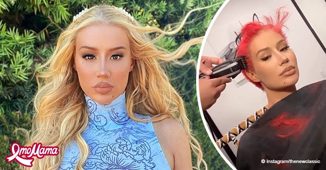 Check Out Iggy Azalea As She Debuts Dramatic Buzz Cut And Gives Glimpse Shaving Her Red Dyed Hair 4766