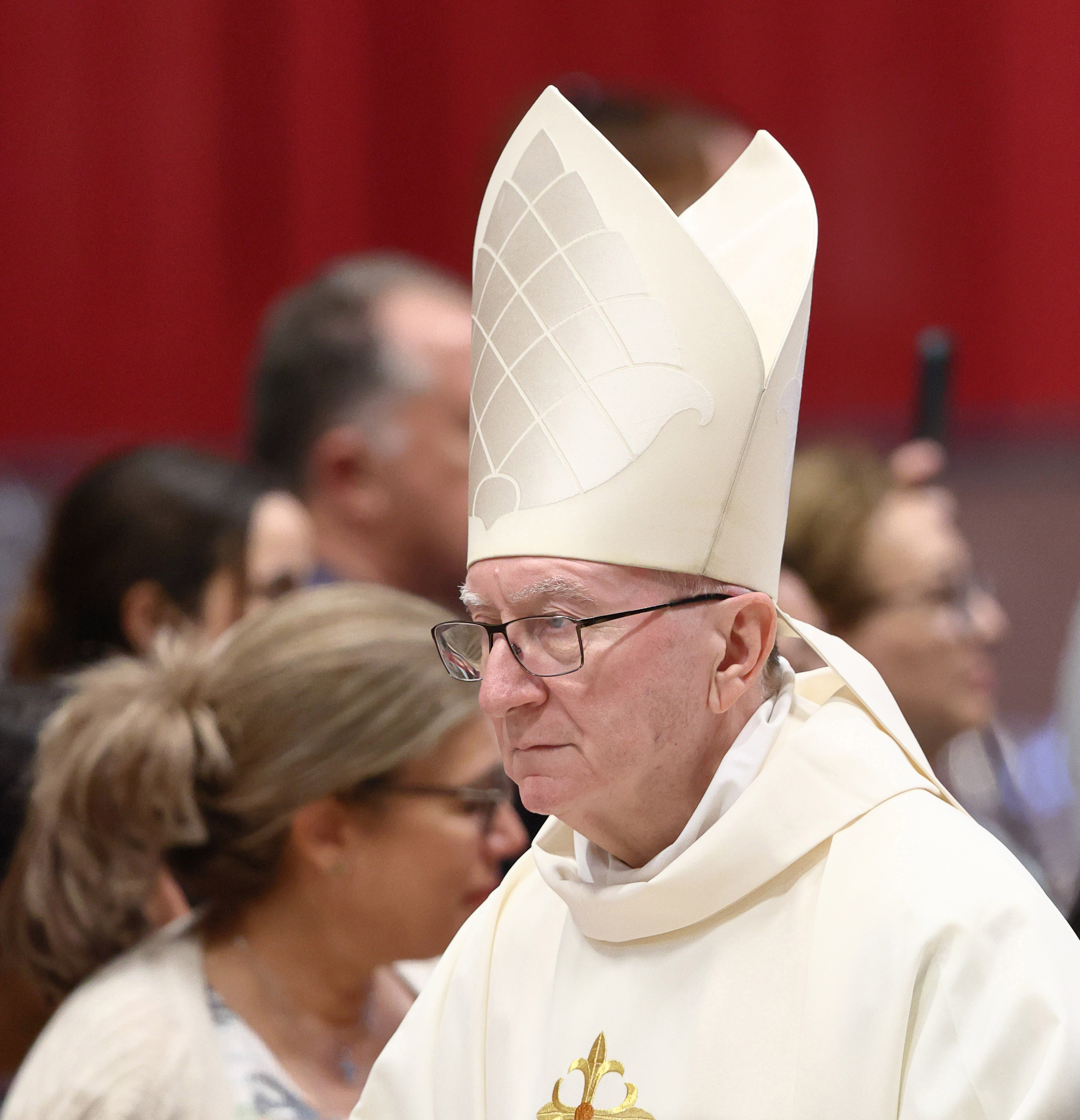 Cardinal Pietro Parolin during the Holy Mass on the ninth day of the Novendiali in Vatican City on May 4, 2025 | Source: Getty Images