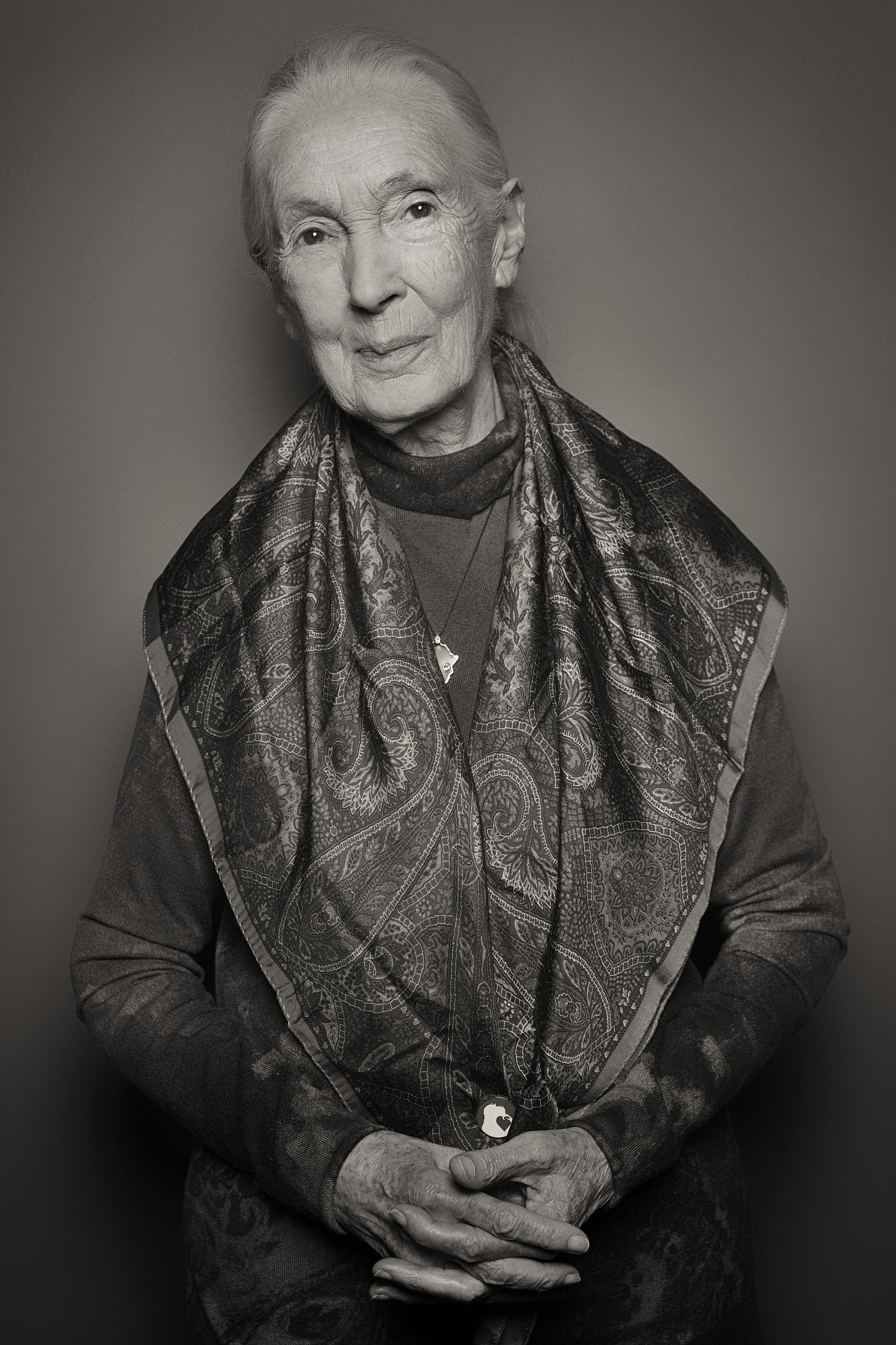 A portrait of Jane Goodall ahead of her "Jimmy Kimmel Live!" appearance on April 13, 2023. | Source: Getty Images