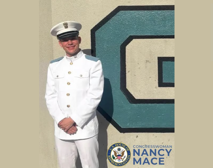 Dustin Rose was a cadet at The Citadel and a member of the South Carolina Army National Guard before his death at age 19. | Source: Facebook/Congresswoman Nancy Mace