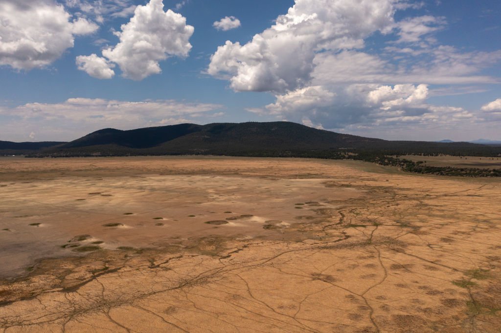 Dried up Mormon Lake due to worsening drought near Flagstaff, Arizona. July 5, 2021 | Source: Getty Images