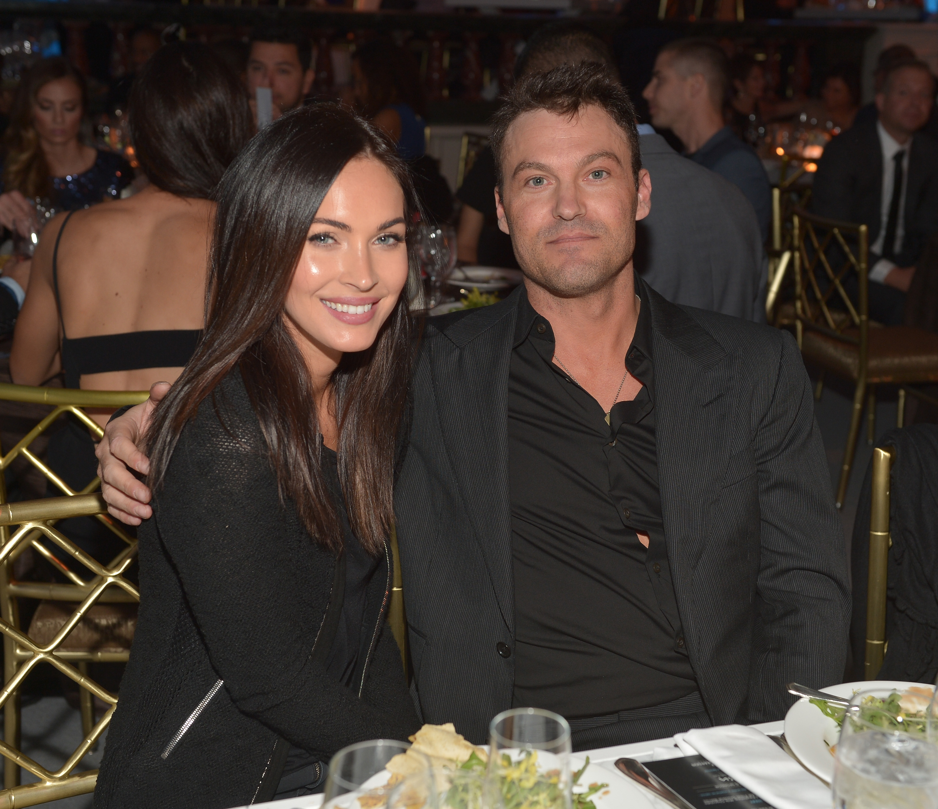 Megan Fox and Brian Austin Green are at the 6th Annual Night of Generosity Gala at the Beverly Wilshire Four Seasons Hotel in California on December 5, 2014 | Source: Getty Images