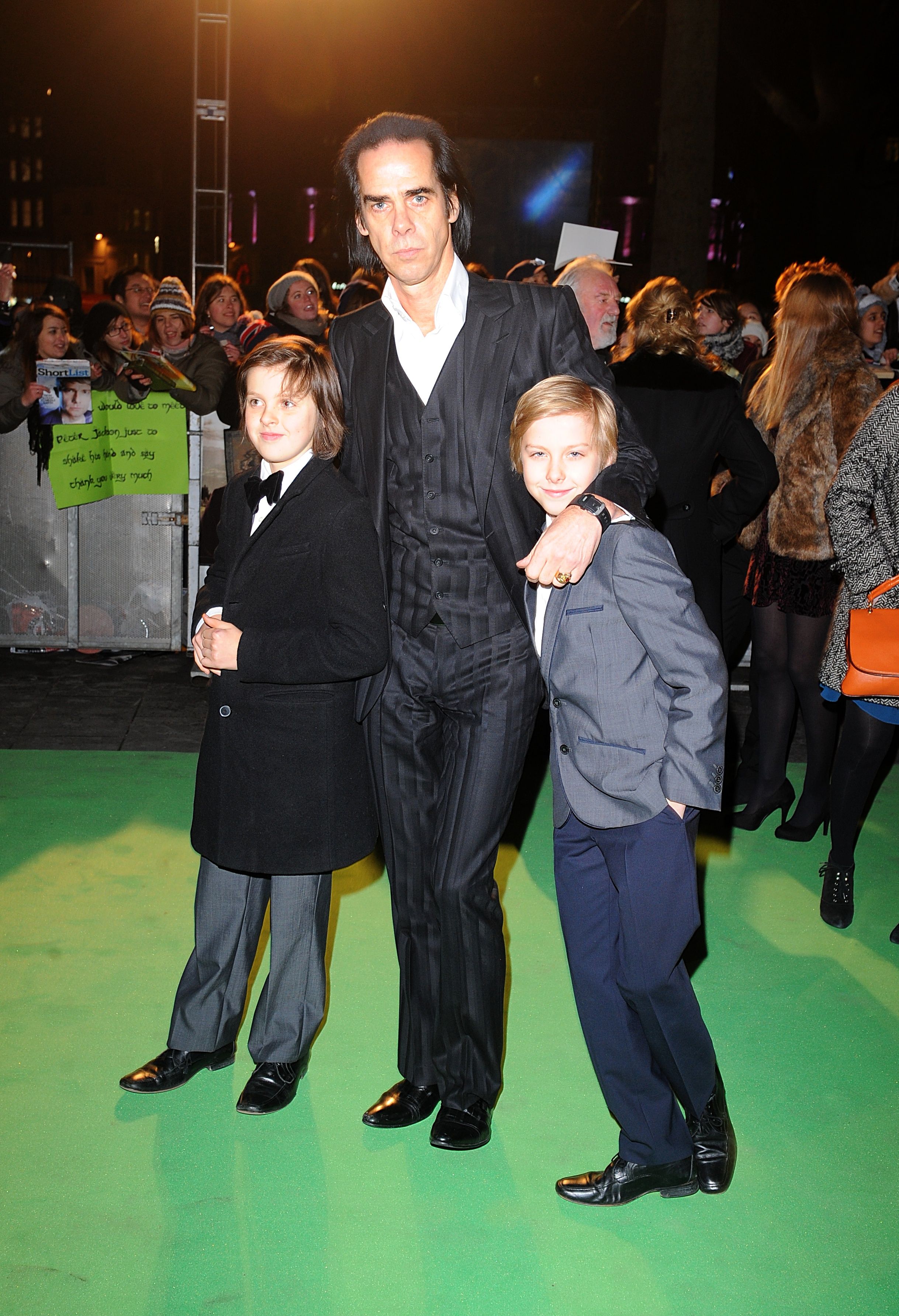Luke and Jethro during the UK Premiere of The Hobbit: An Unexpected Journey at the Odeon Leicester Square, London. | Source: Getty Images