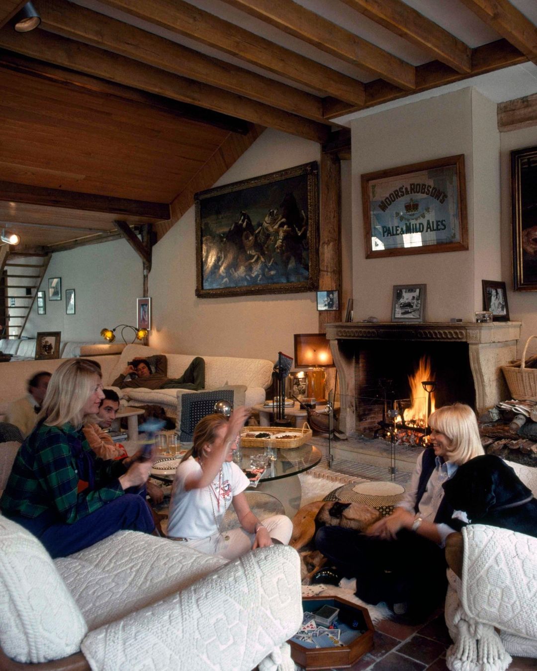 Inside Alain Delon's home La Brulerie, in Douchy, central France from an Instagram post dated, August 18, 2024 | Source: Instagram/vanityfairfrance/