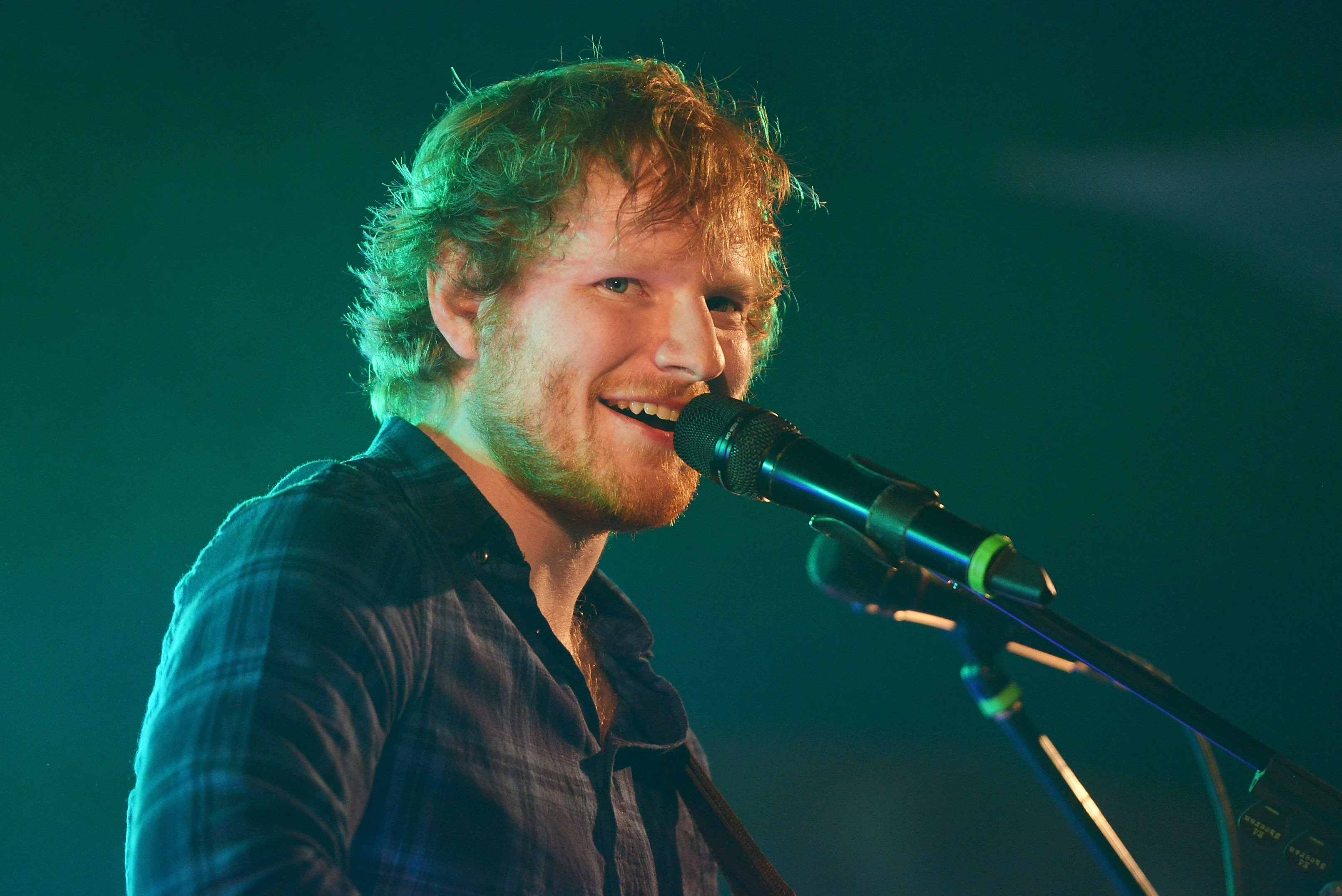 Ed Sheeran on July 17, 2015 in Southwold, England | Source: Getty Images 