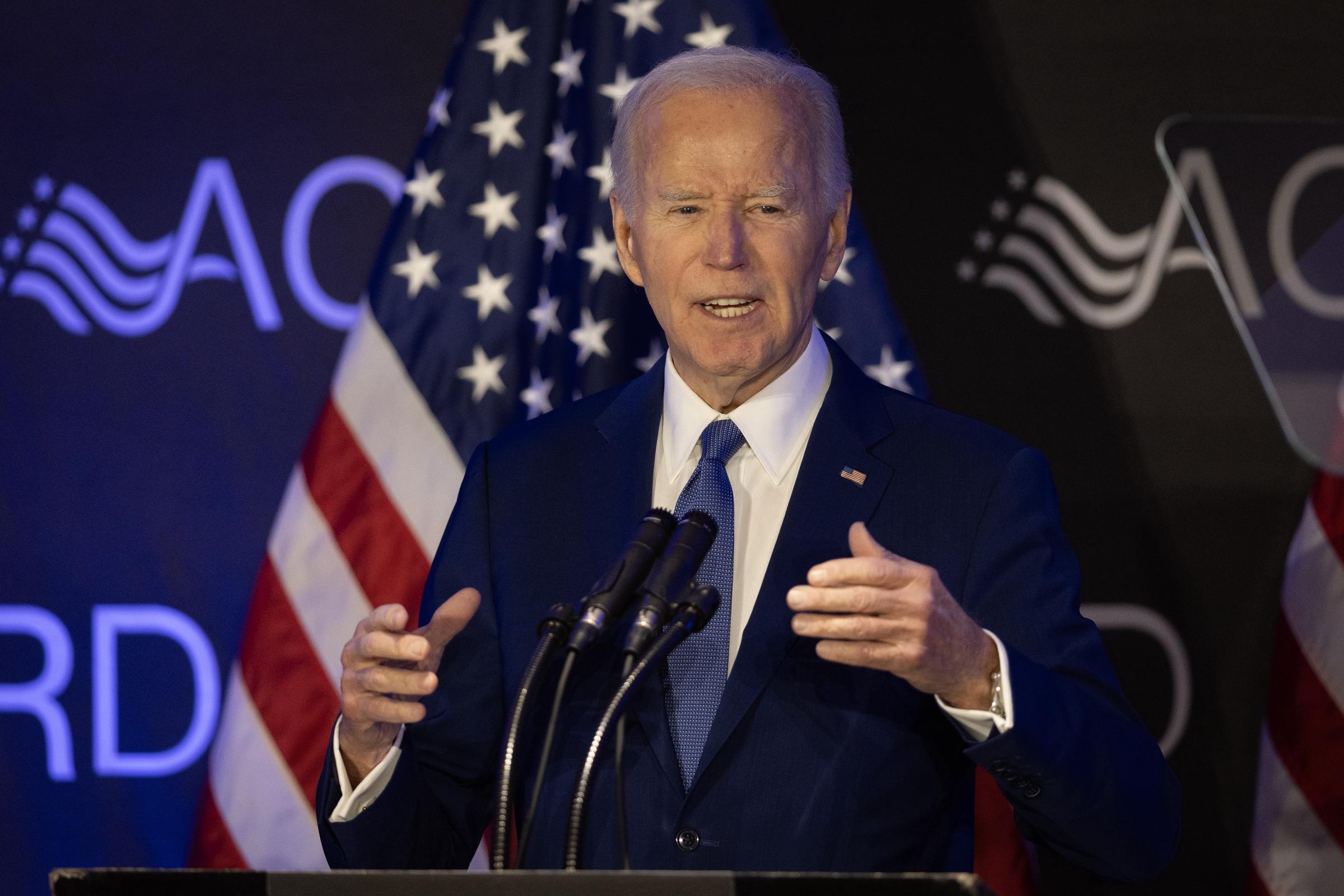 Former U.S. President Joe Biden speaks at a conference hosted by the Advocates, Counselors, and Representatives for the Disabled (ACRD) on April 15, 2025, in Chicago, Illinois | Source: Getty Images